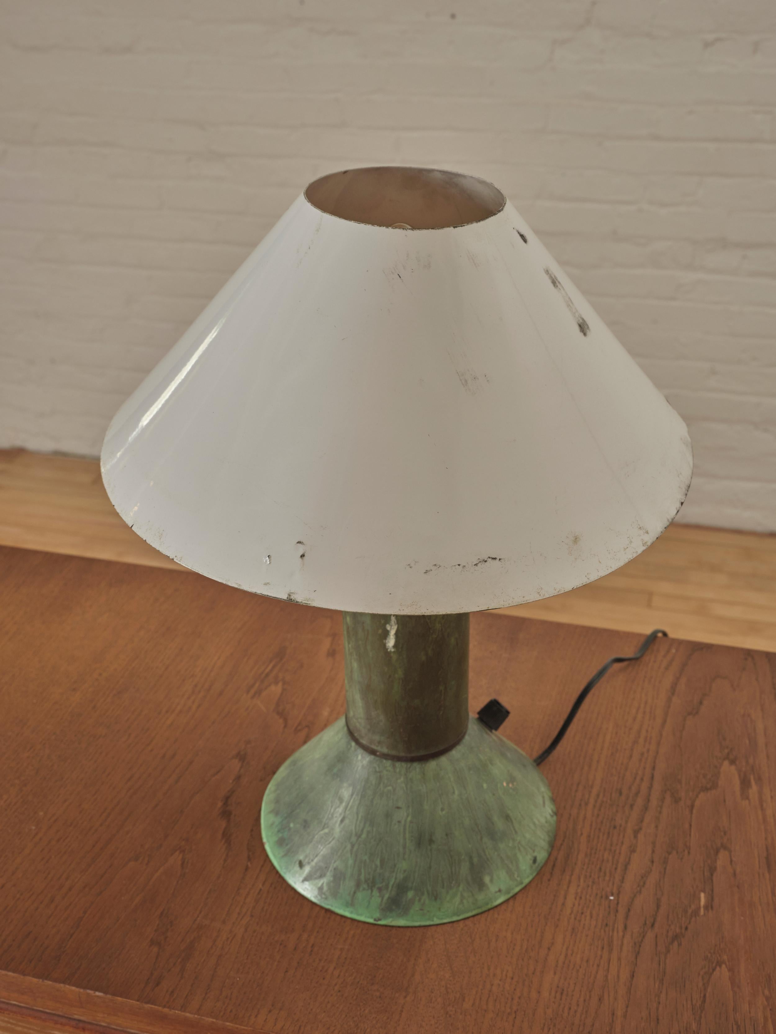 Industrial Table Lamp by Ron Rezek In Good Condition In Long Island City, NY