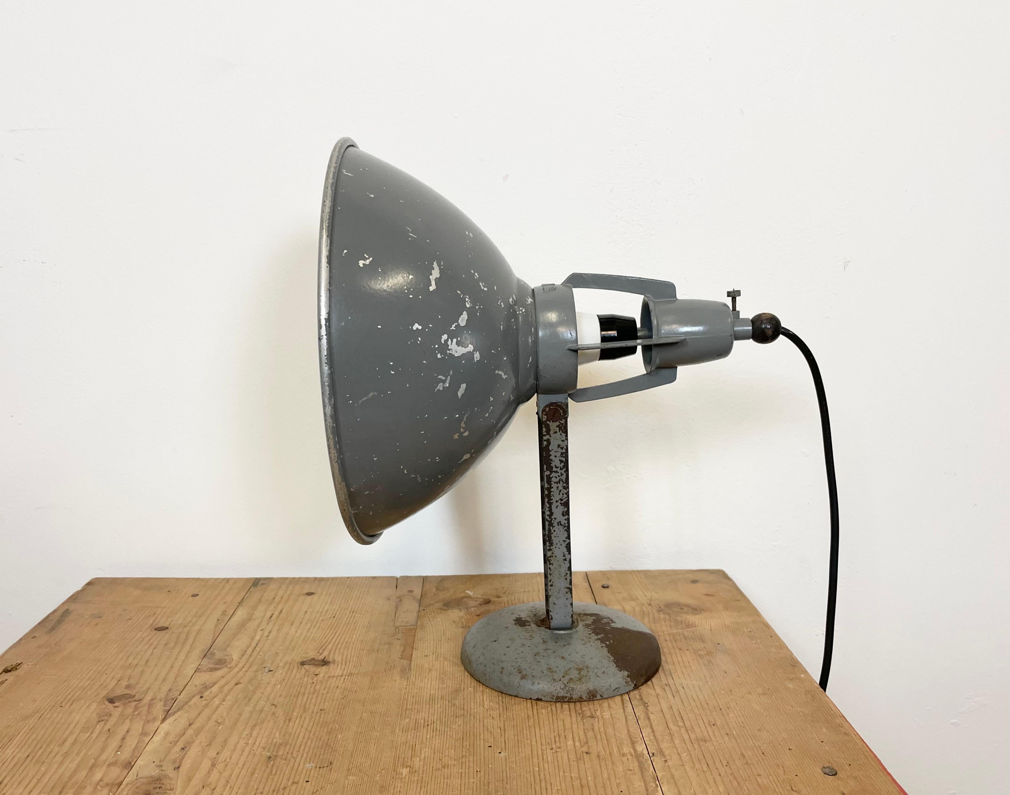 Swiss Industrial Table Lamp from BAG Turgi, 1950s For Sale