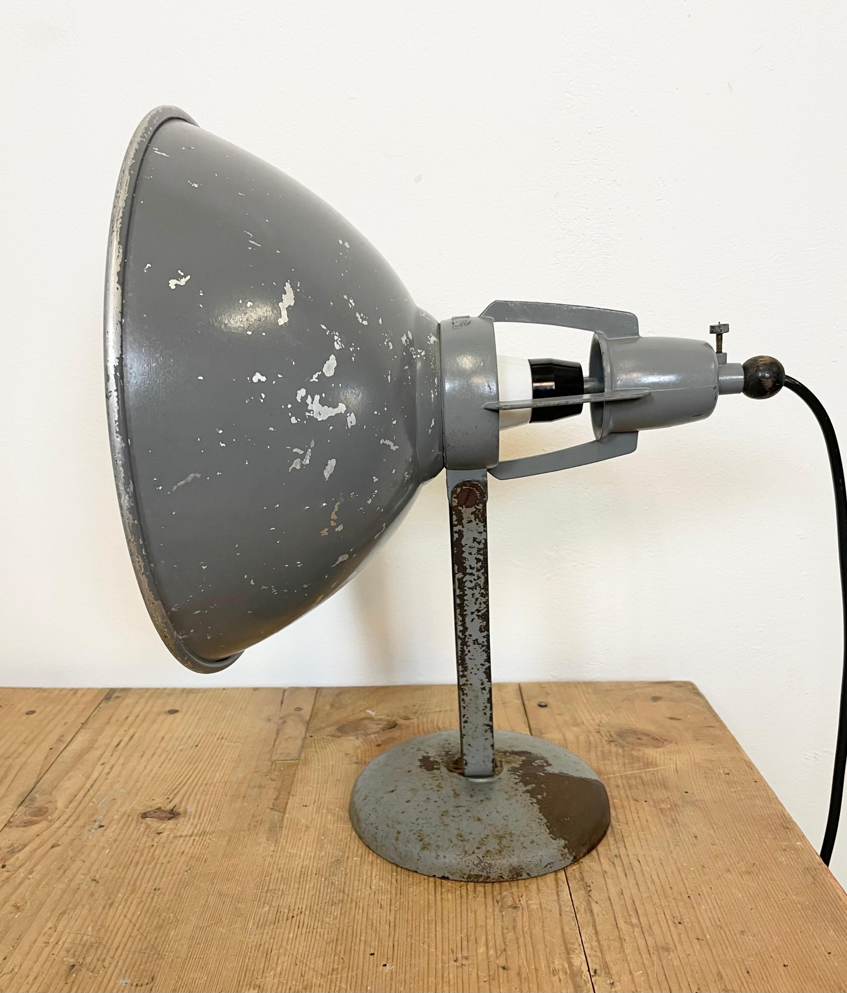 Industrial Table Lamp from BAG Turgi, 1950s In Good Condition For Sale In Kojetice, CZ