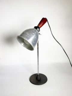 Industrial Table Lamp with Aluminium Shade, France, 20th Century
