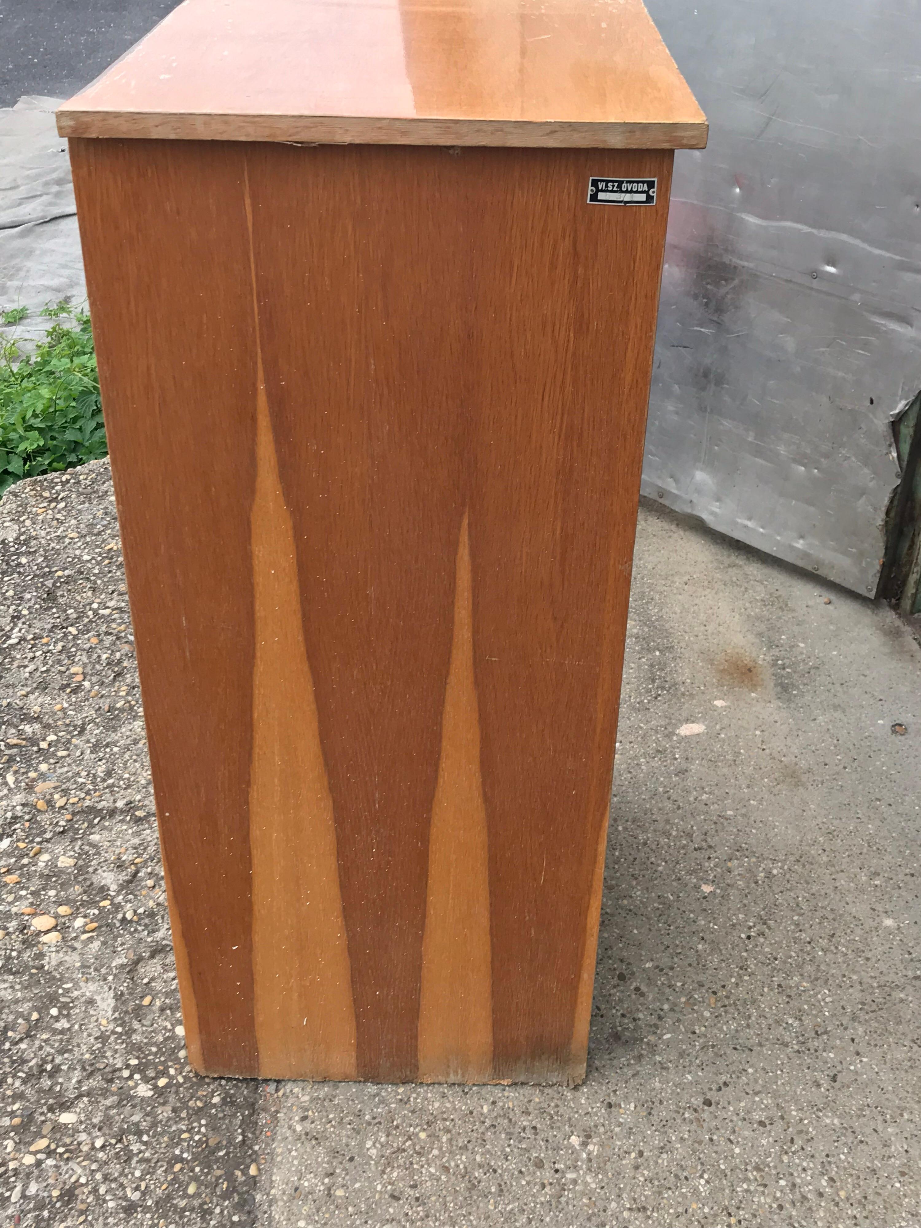 Industrial Tambour Front Cabinet For Sale 2