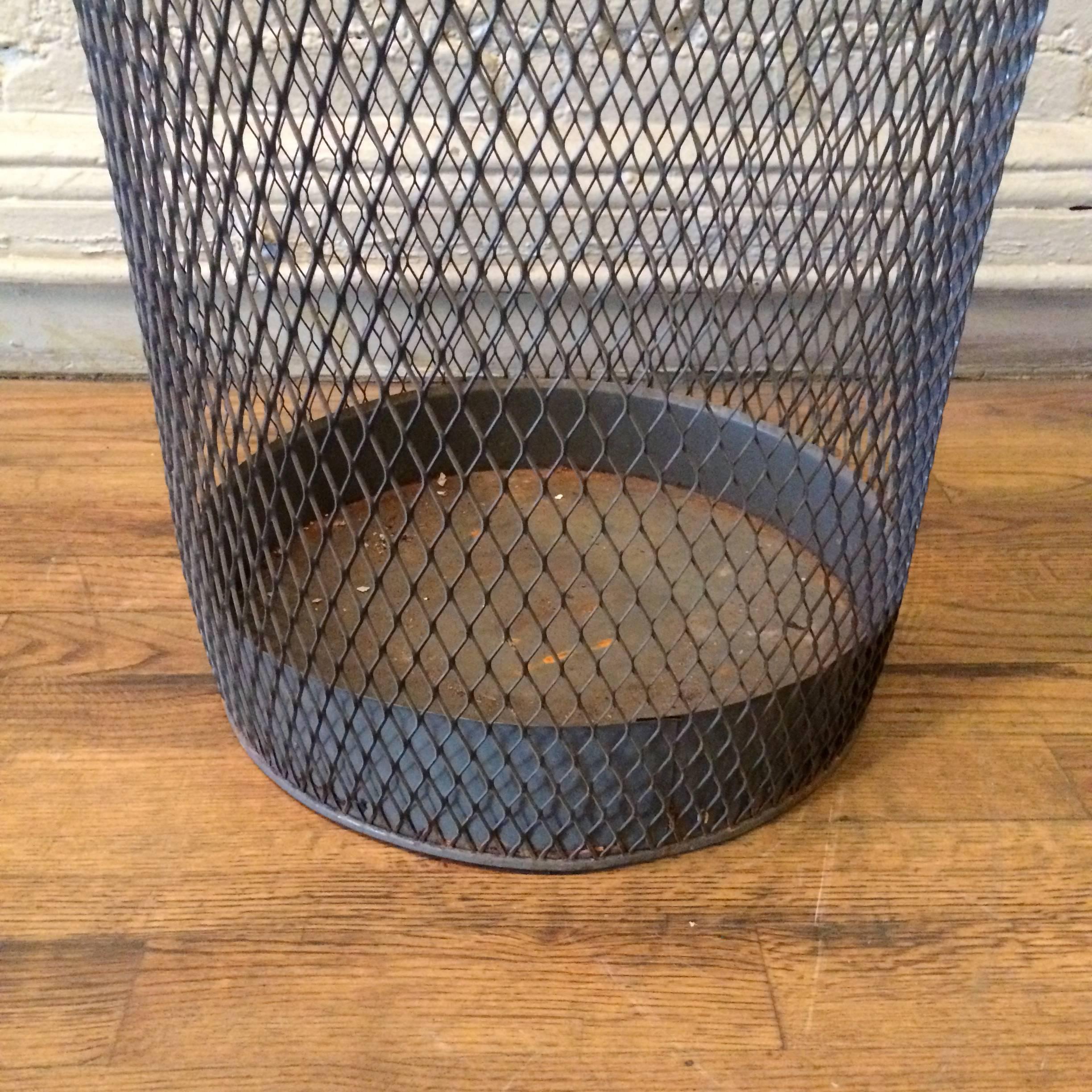 American Industrial Tapered Fine Weave Metal Mesh Basket