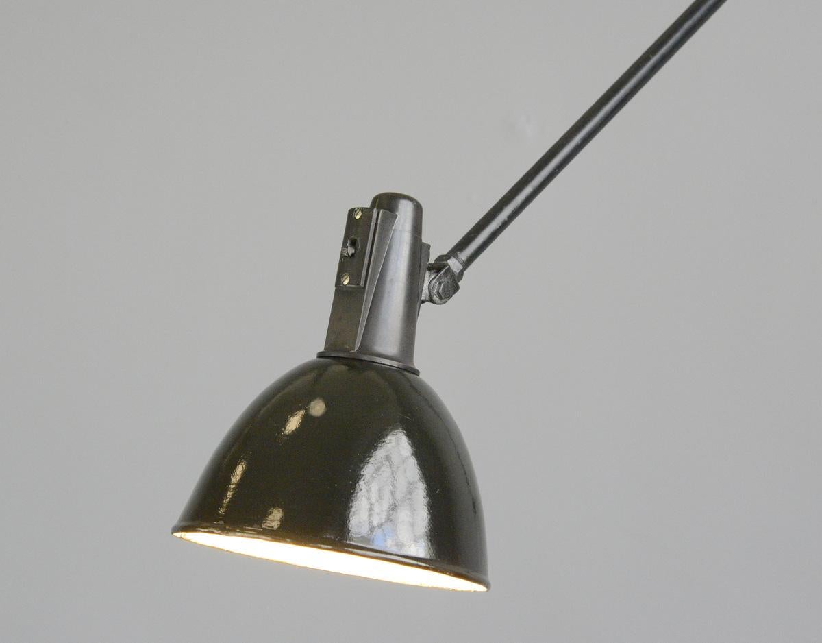 German Industrial Task Lamp by Willhelm Bader, circa 1930s