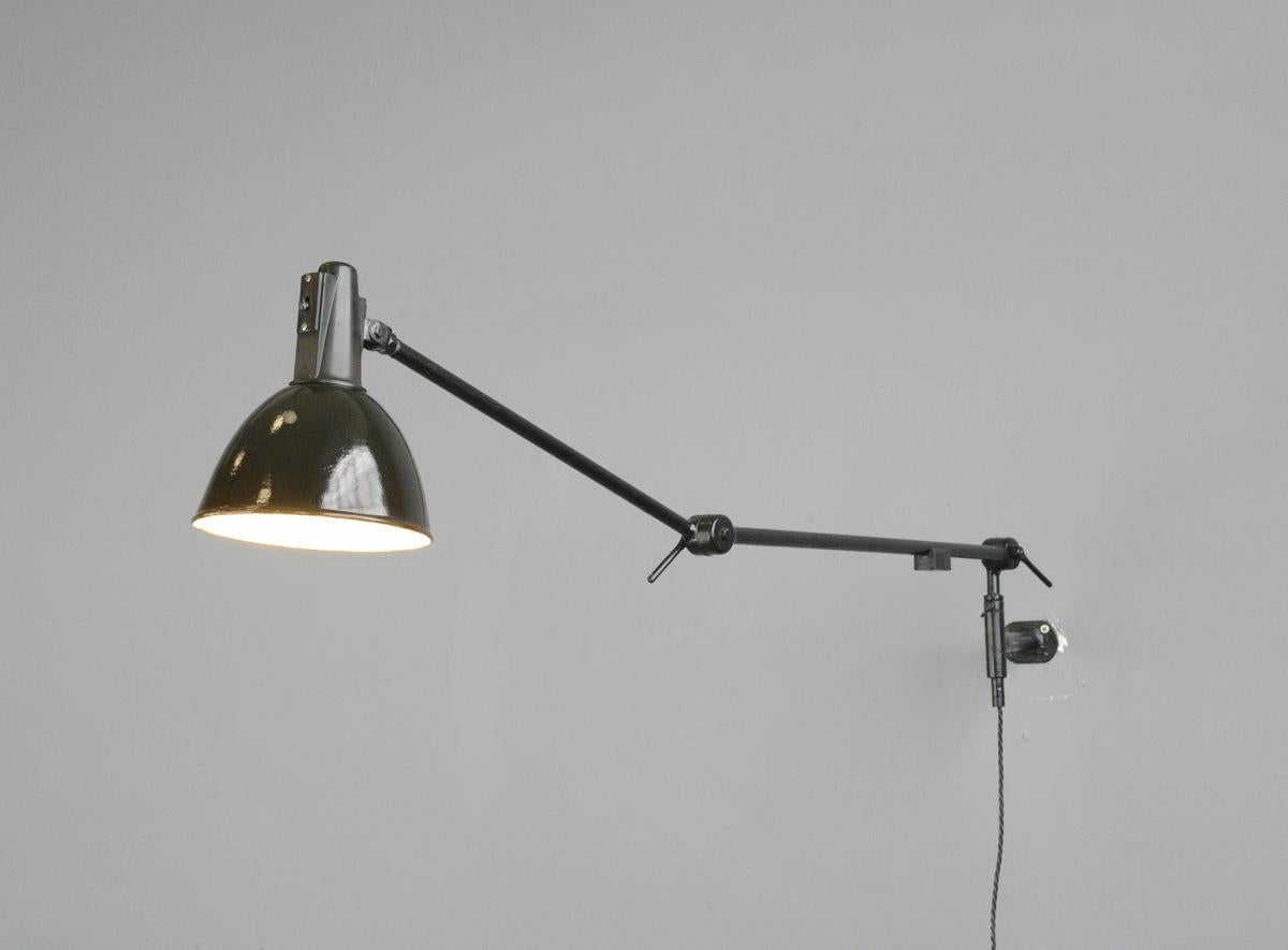 Industrial Task Lamp by Willhelm Bader, circa 1930s 1