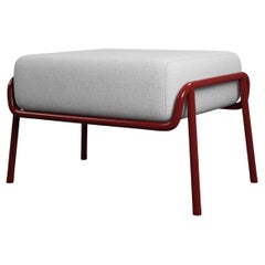 Industrial TAWNY Finish Ottoman DUV Cream fabric with handcrafted by Murmurio