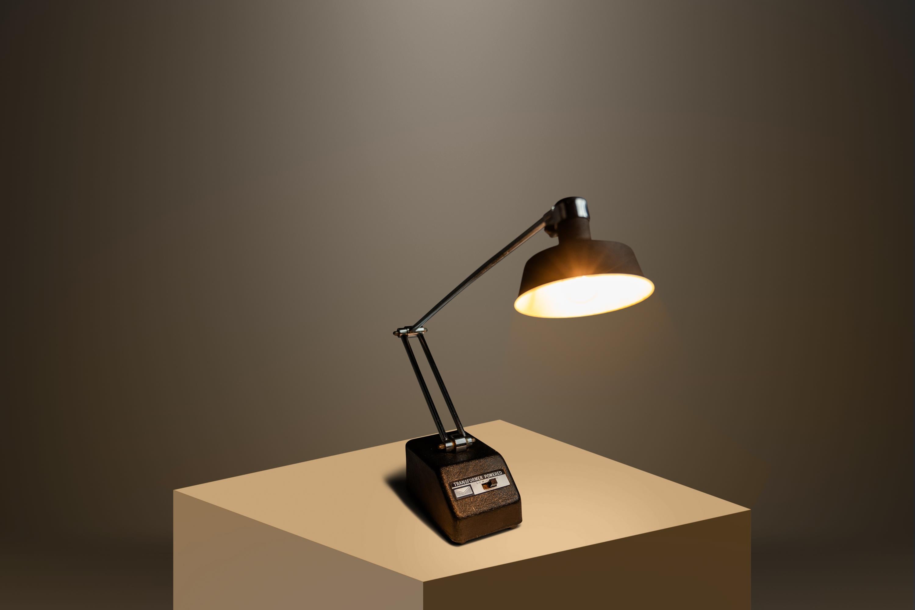 Metal Industrial Tensor Desk Lamp by Mobilite from NASA Offices, Taiwan, c. 1970's