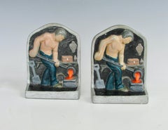 Industrial Theme Cast Aluminum Bookends
