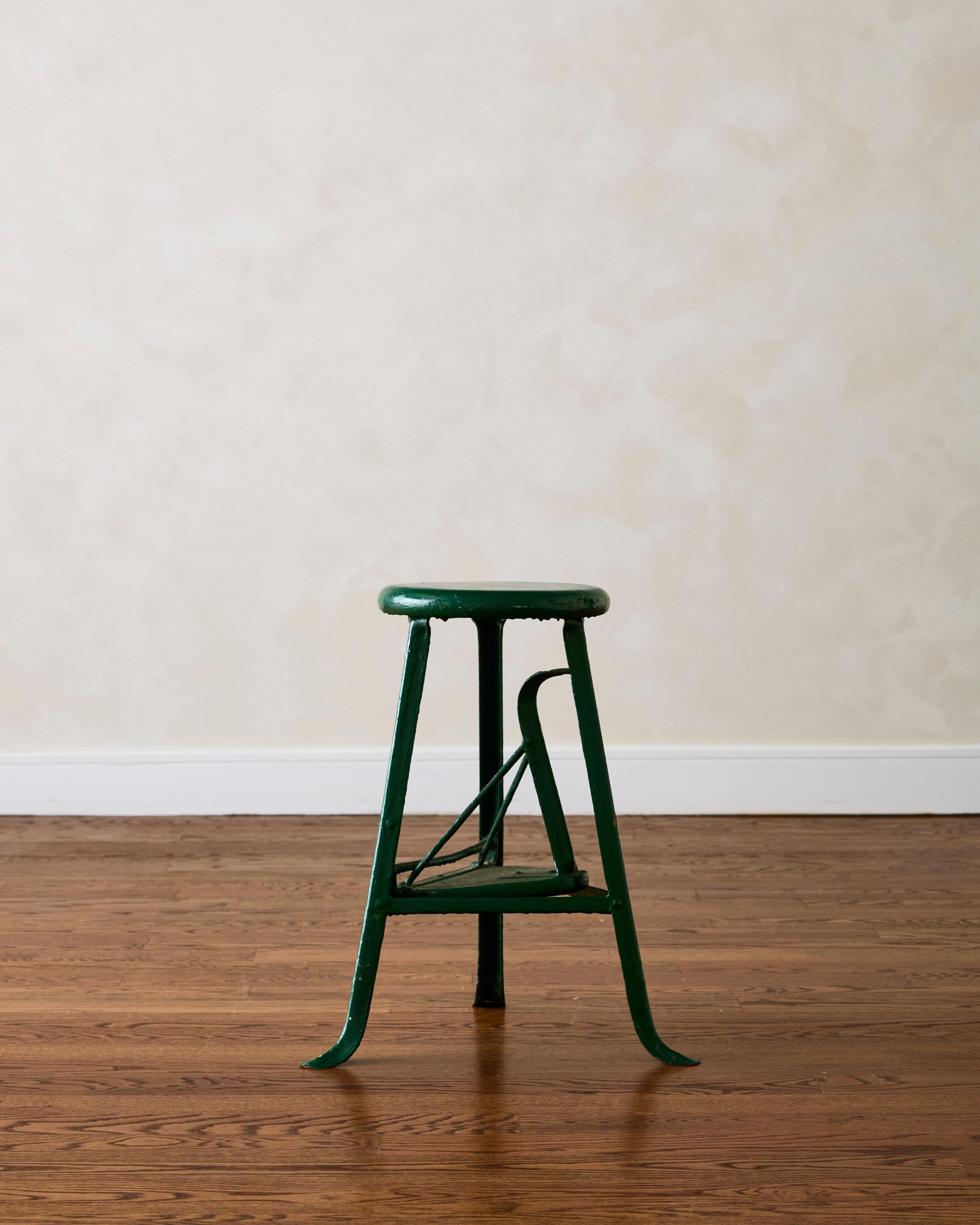Mid-Century Modern Industrial Three-legged Stool C. 1930's