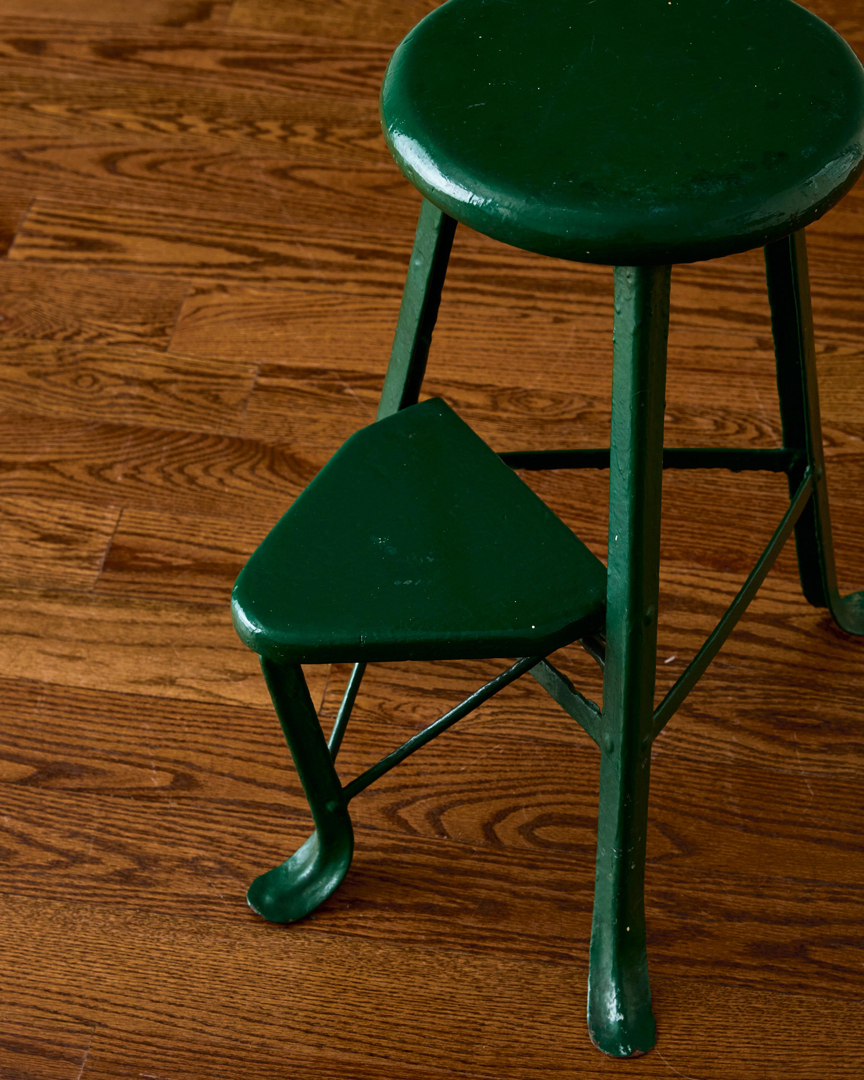 Unknown Industrial Three-legged Stool C. 1930's