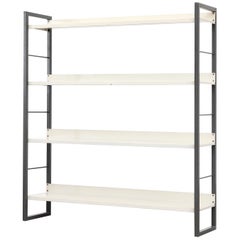 Industrial Tomado Enameled Metal Shelving Unit