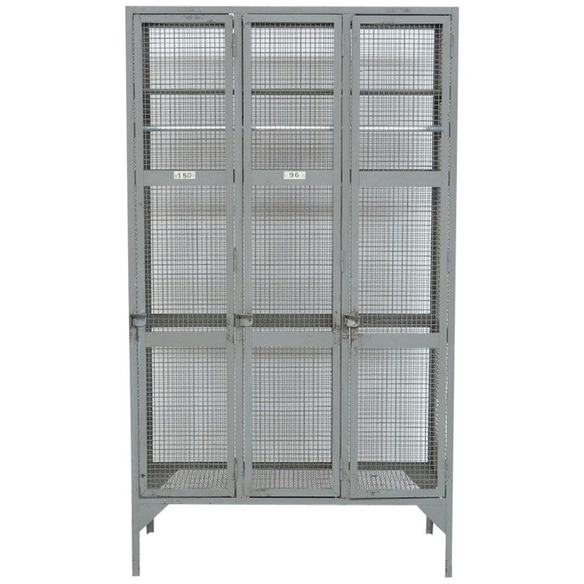 Industrial Transparent Metal Locker Cabinet