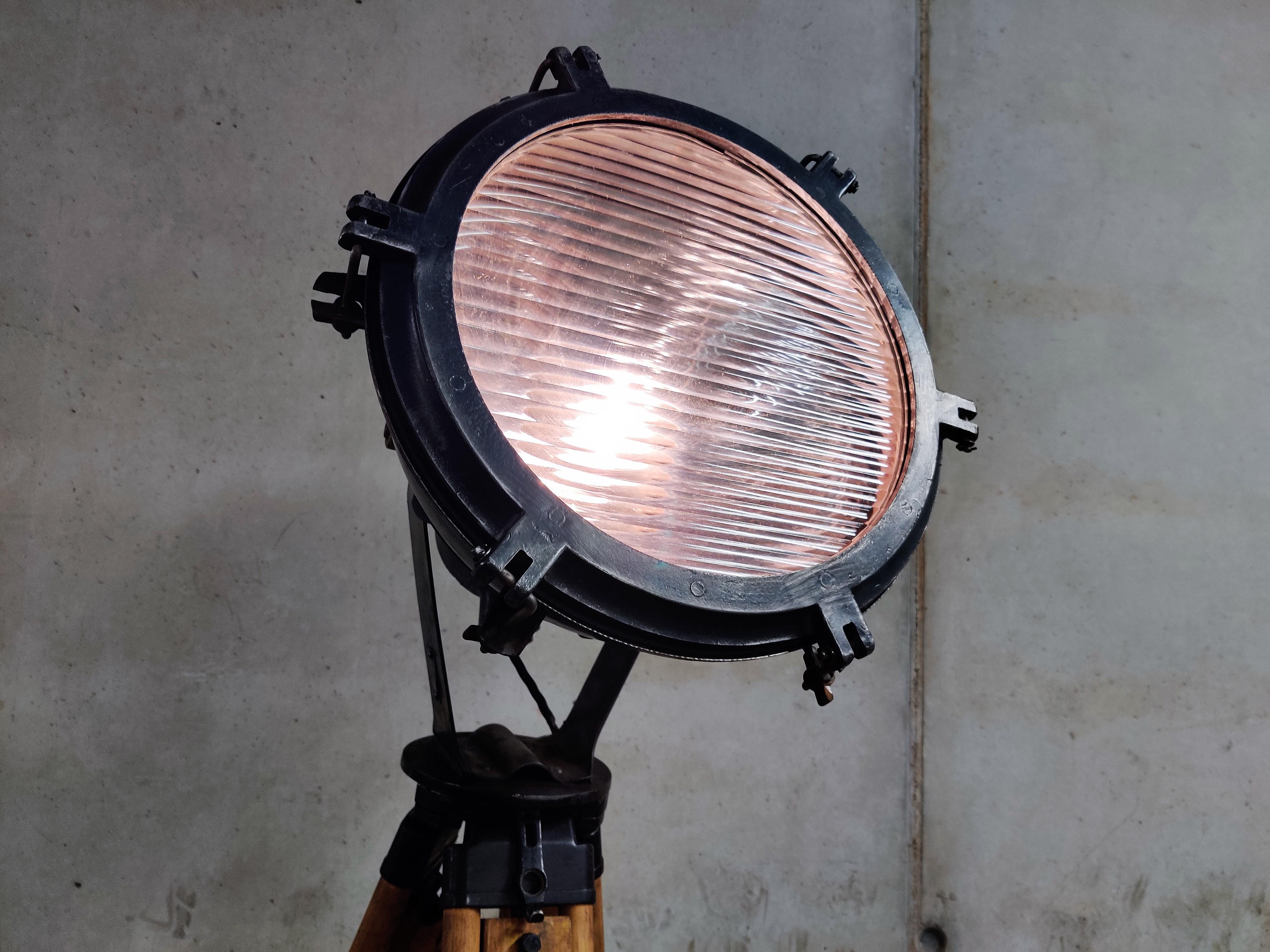 Industrial Tripod Floor Lamp, 1970s 5