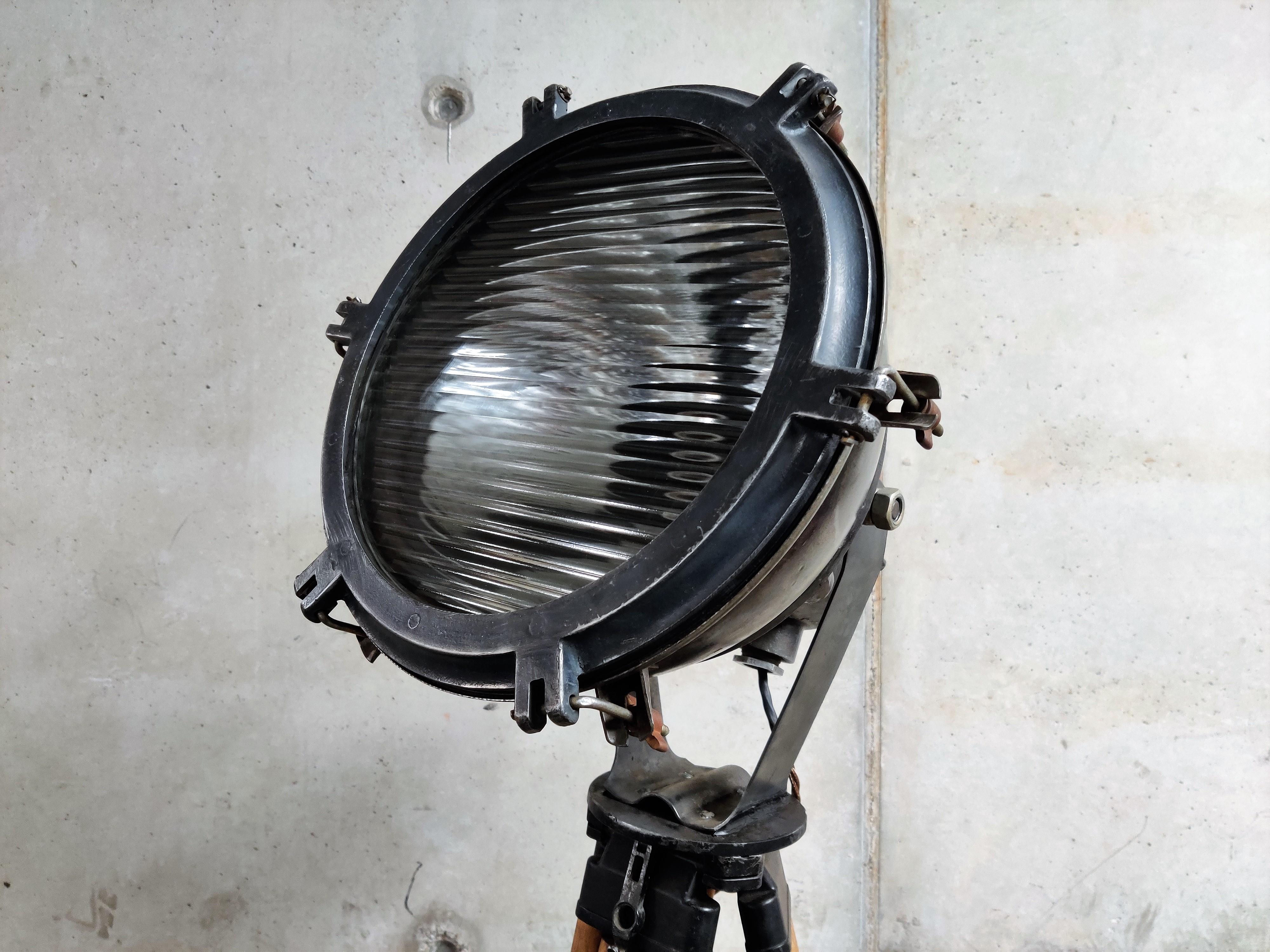 Latvian Industrial Tripod Floor Lamp, 1970s