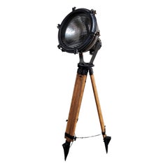 Vintage Industrial Tripod Floor Lamp, 1970s