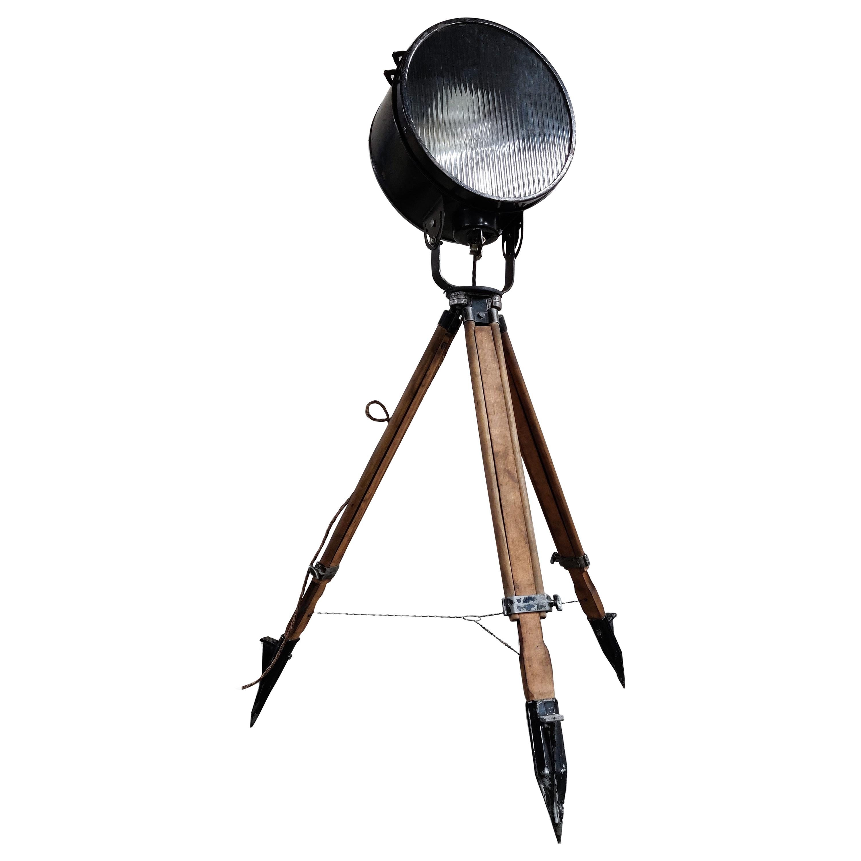 Industrial Tripod Floor Lamp, 1970s