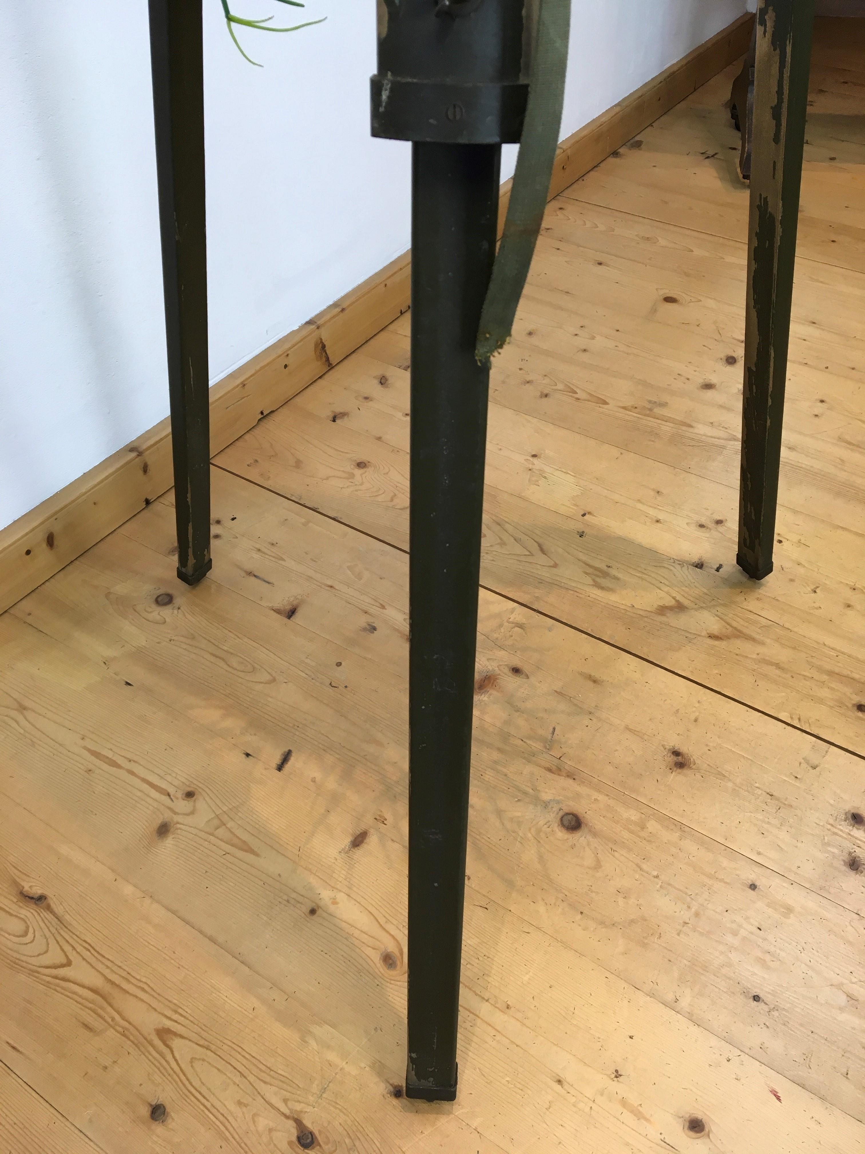 Industrial Tripod, Signal Corps Us Army, Hanging Plant Holder Base, Pedestal  For Sale 4