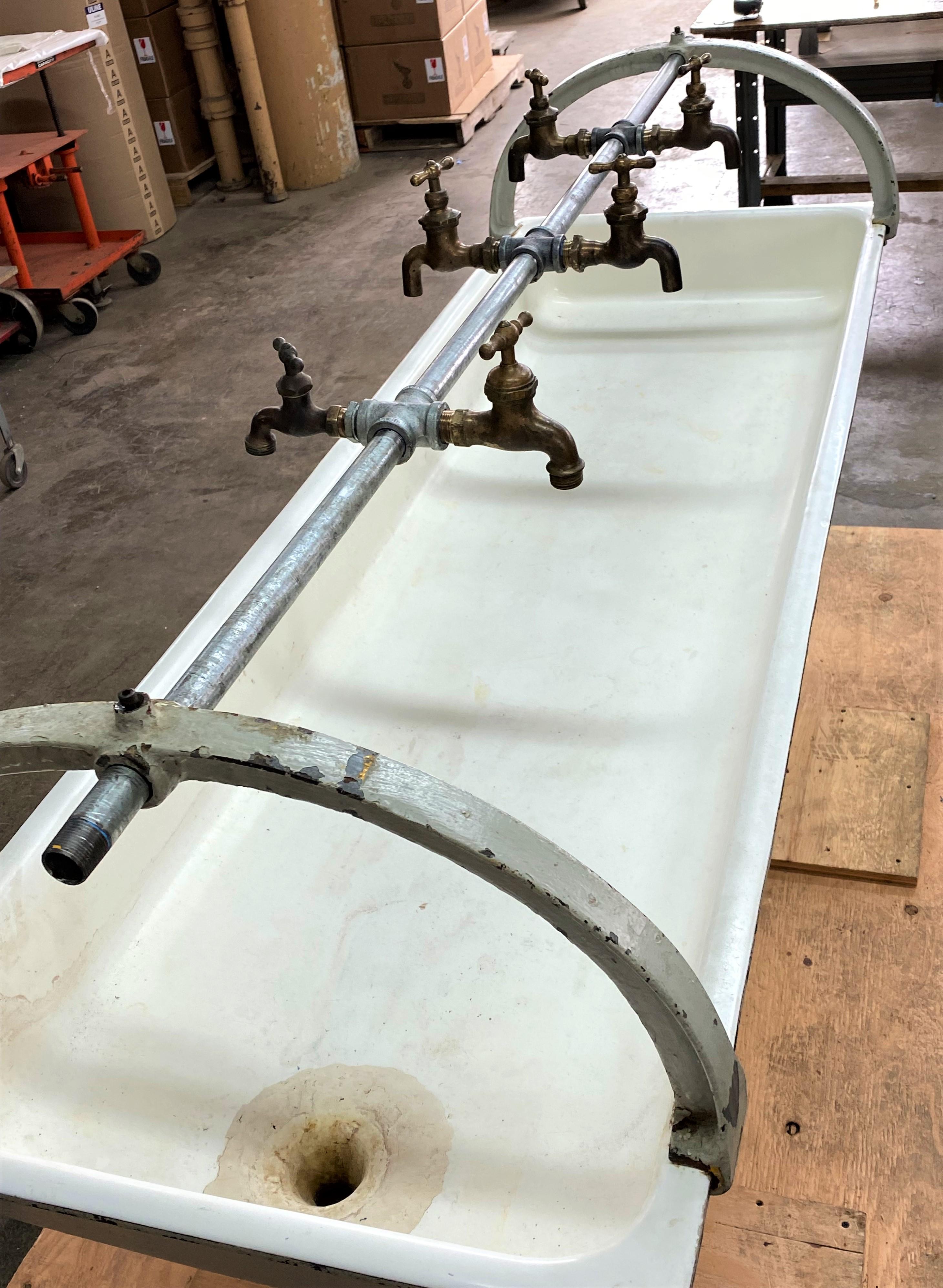 20th Century Industrial Trough Sink