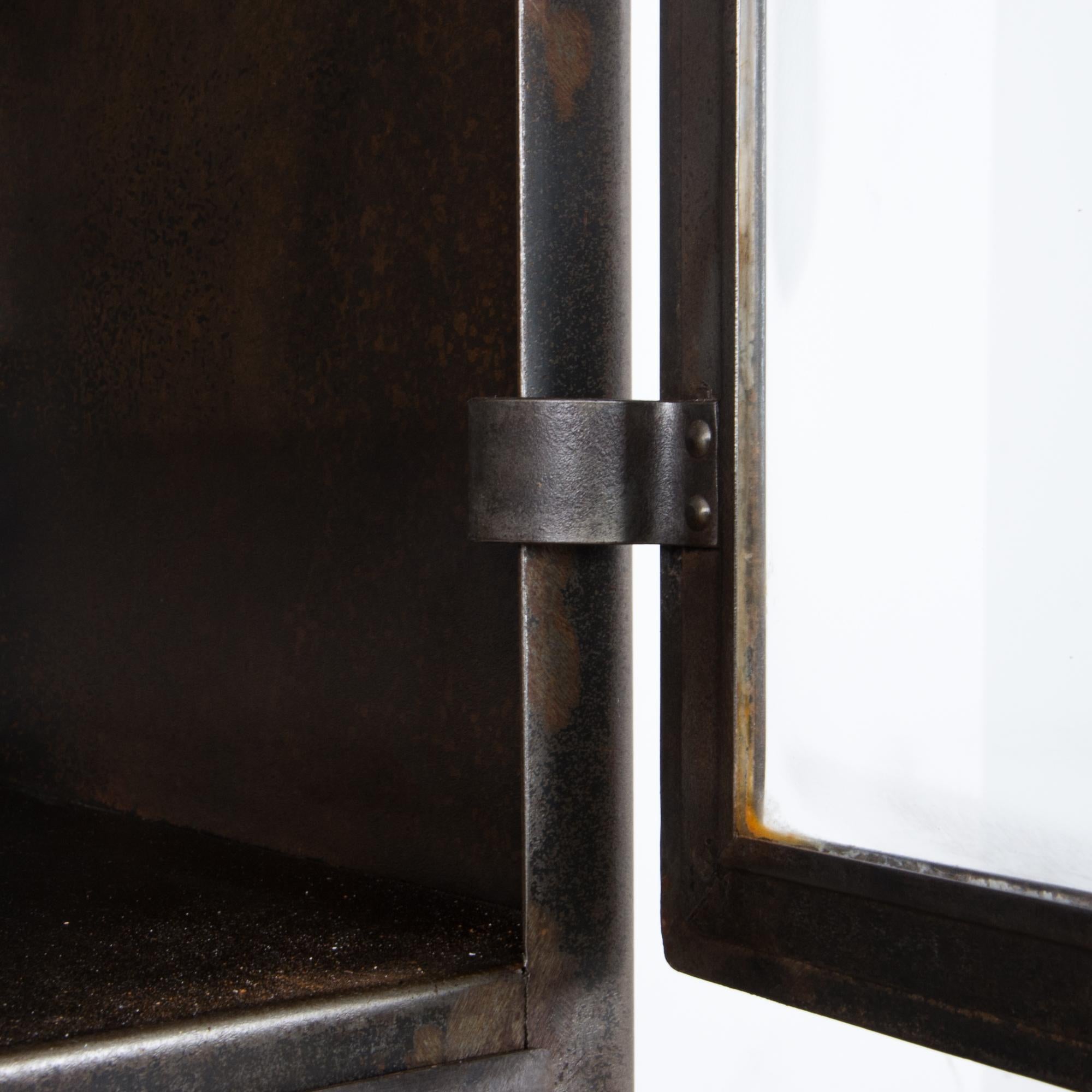 Industrial Two Door Polished Metal Cabinet 5