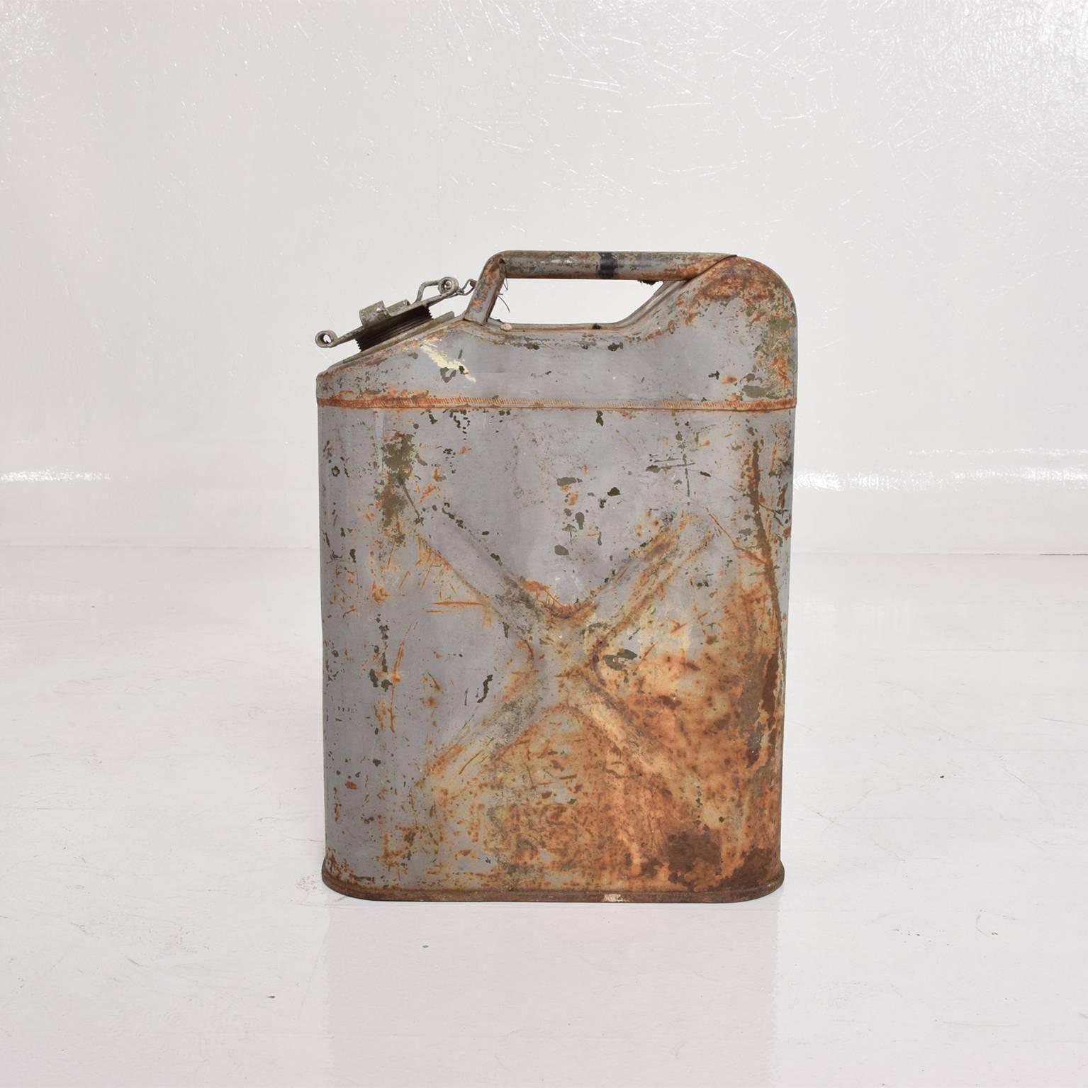 Painted Industrial US Military WWII Gas Tanks Midcentury Period