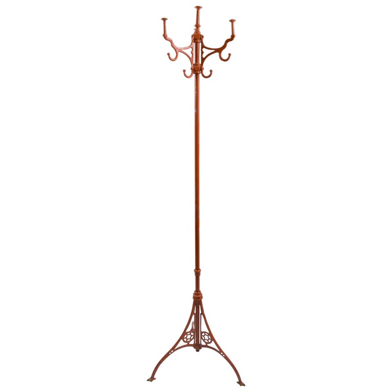 Industrial Victorian Cast Iron Coat Tree Stand at 1stDibs