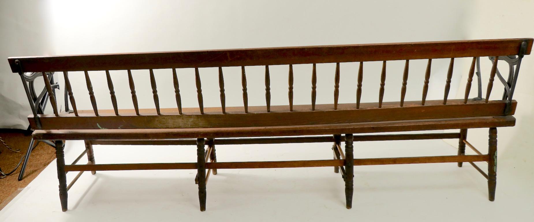  Industrial Victorian Reversible Train Station Bench 2