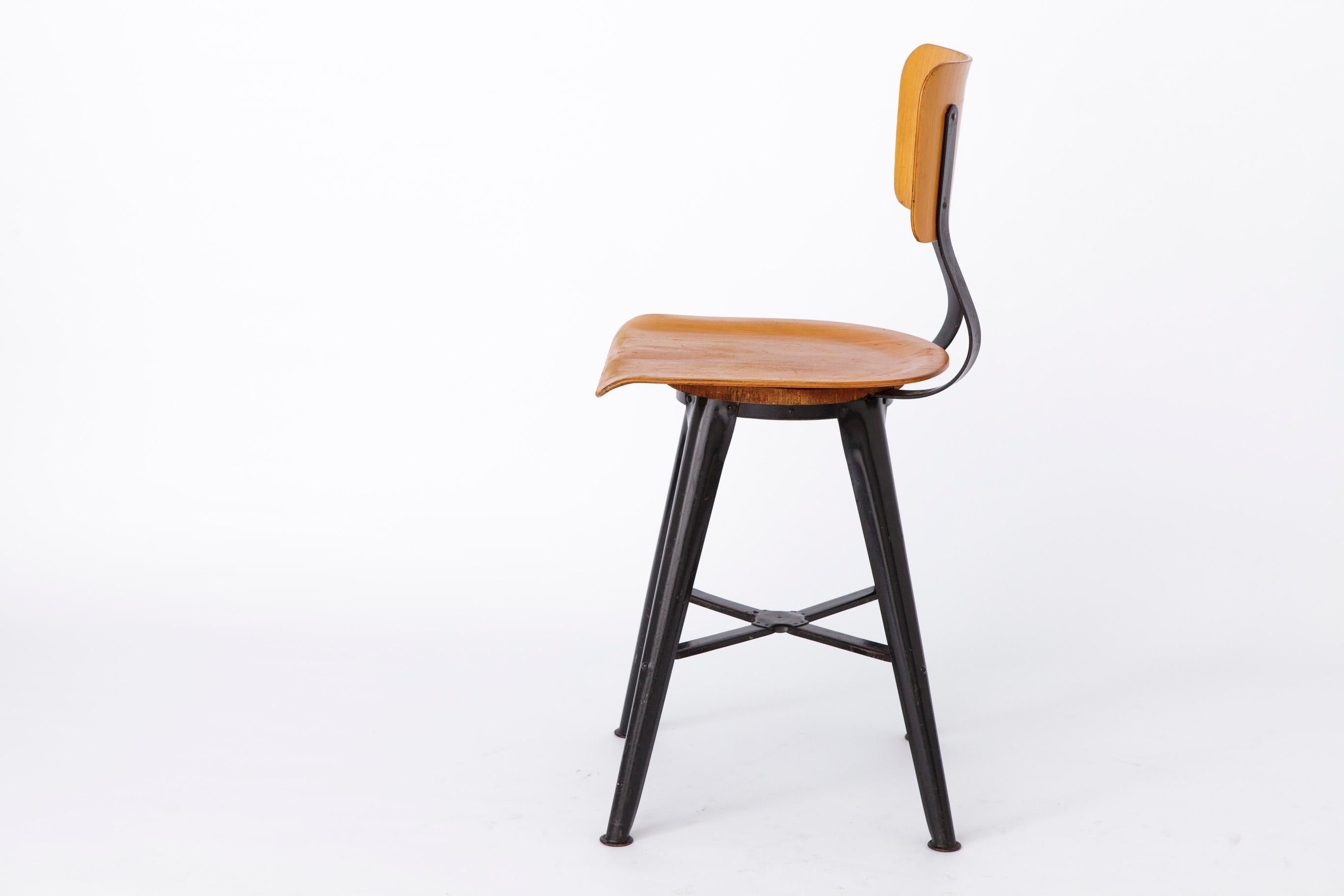 Mid-20th Century Industrial Vintage Bar Stool 1970s - Germany For Sale