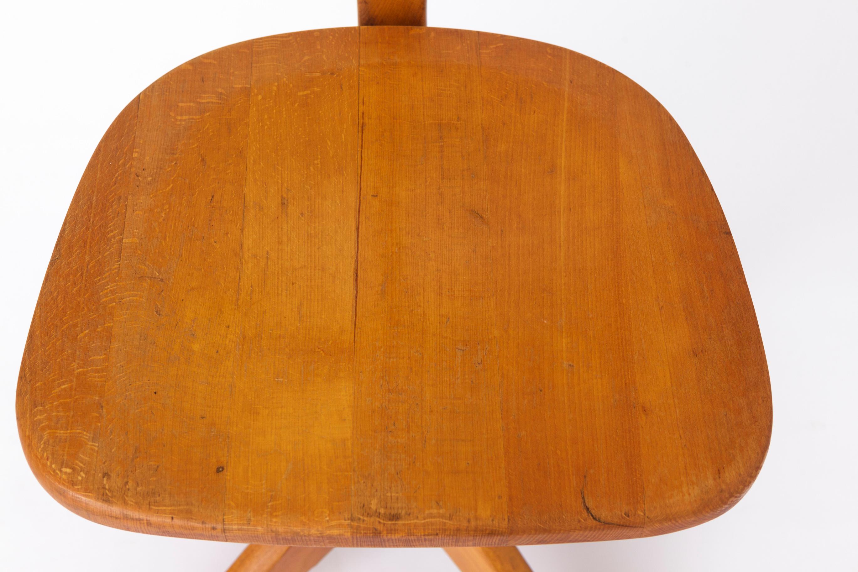Silla Industrial Vintage Años 50 - Diseño Alemán mediados del siglo XX