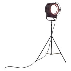 Industrial Vintage Film Studio or Theatre Light with Metal Stand by ADB