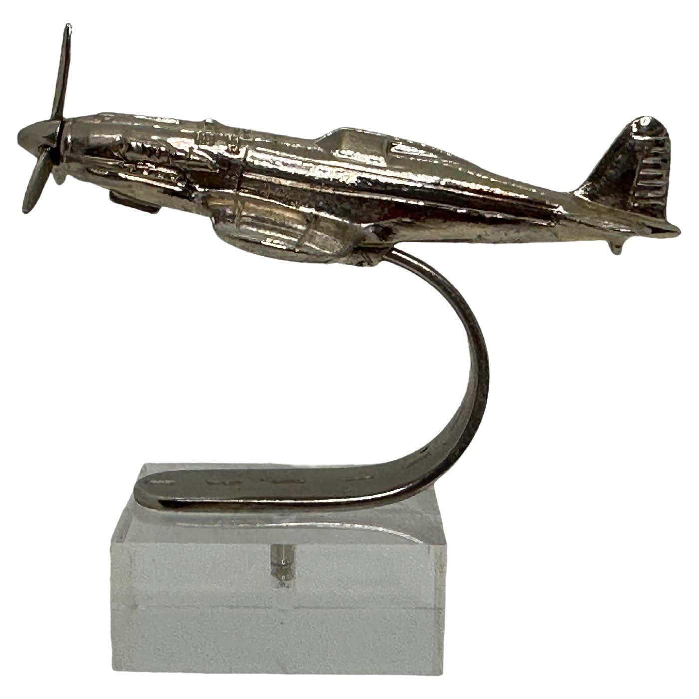 Industrial Vintage Metal Aircraft Plane Model Desk Item Statue, circa ...
