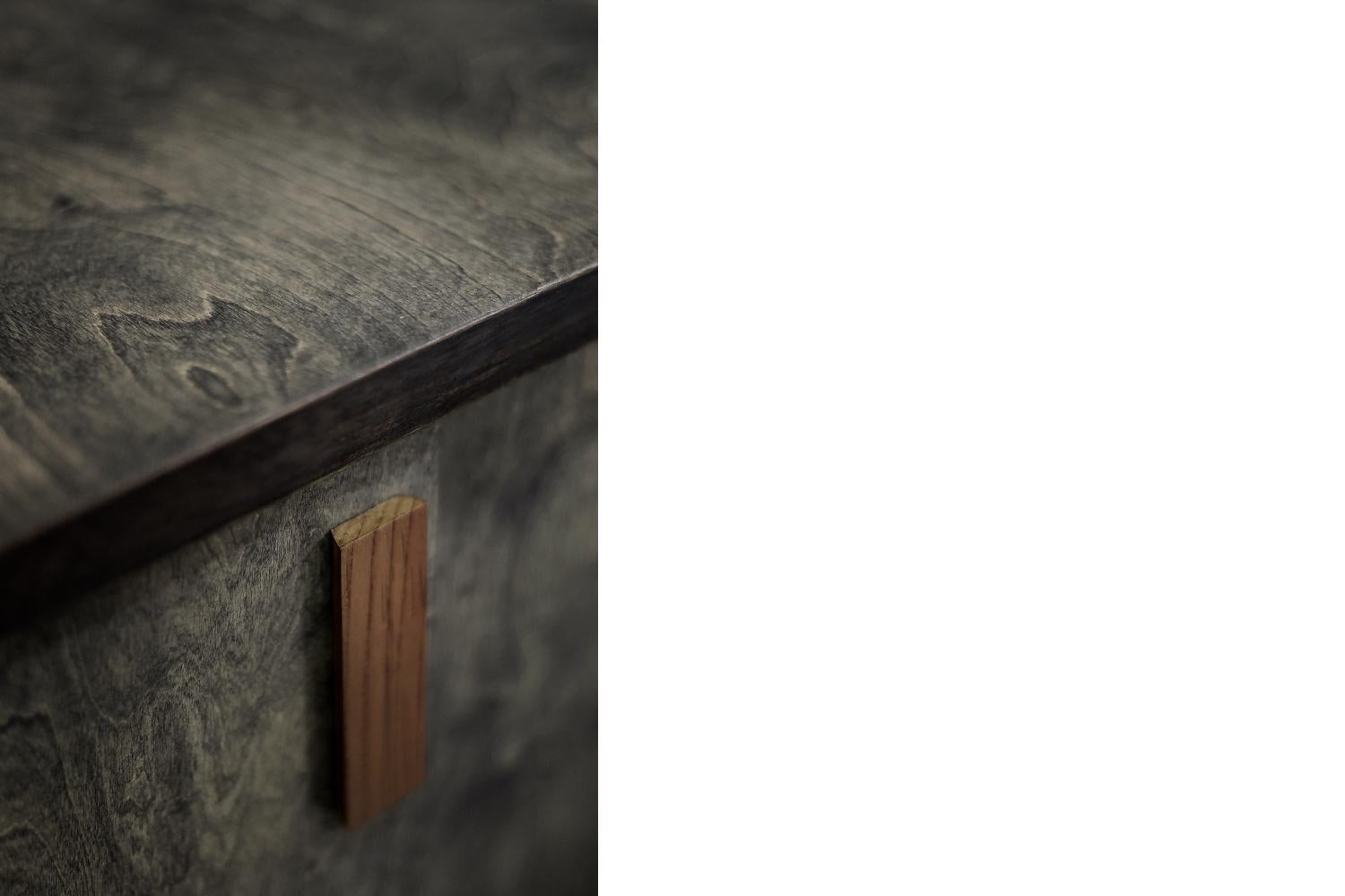 Industrial Vintage Mid-Century Scandinavian Brutalist Raw Poplar Sideboard For Sale 4