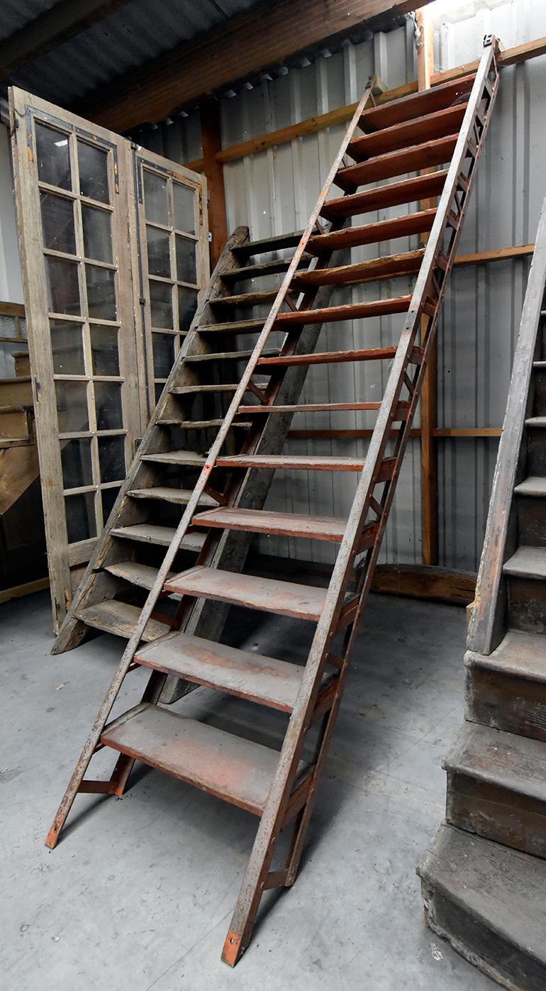 A beautiful industrial vintage staircase.
Recuperated from a mansion near Brussels, Belgium.