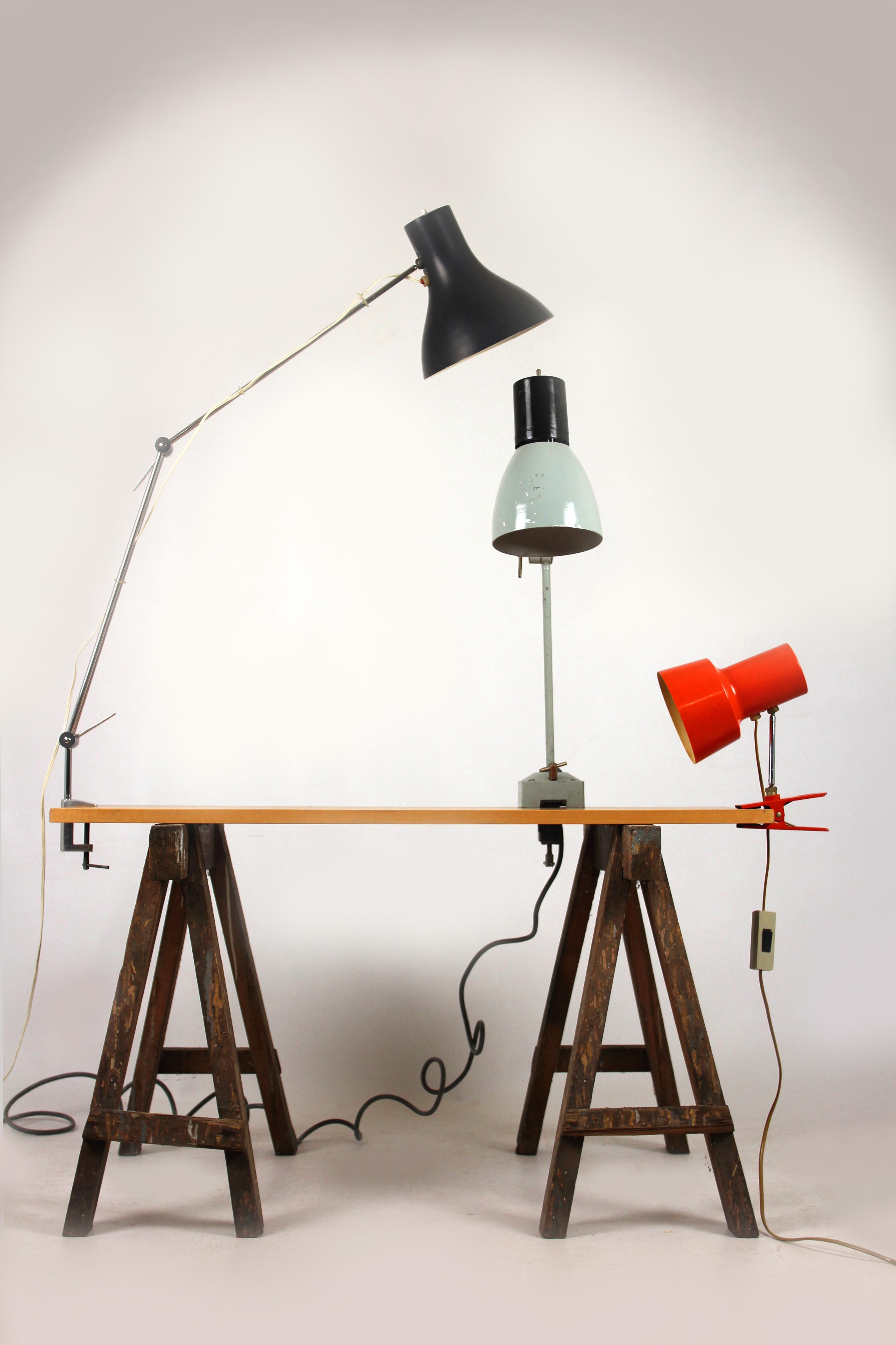 Industrial Vintage Workshop Metal High Lamp by Josef Hurka for Napako, 1960s 7