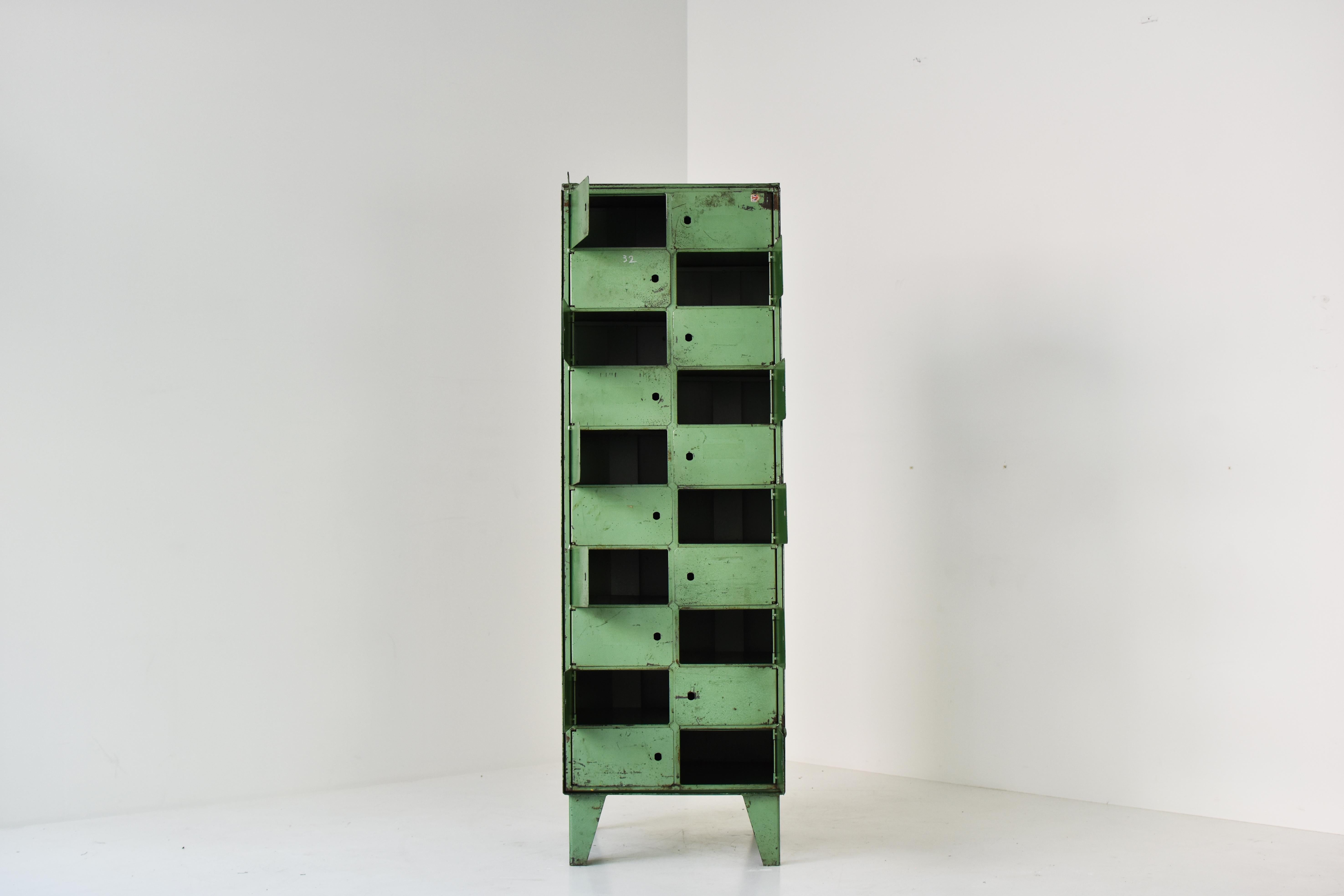 European Industrial Vitrine Cabinet Dating from the 1930s, Probably from the U.K