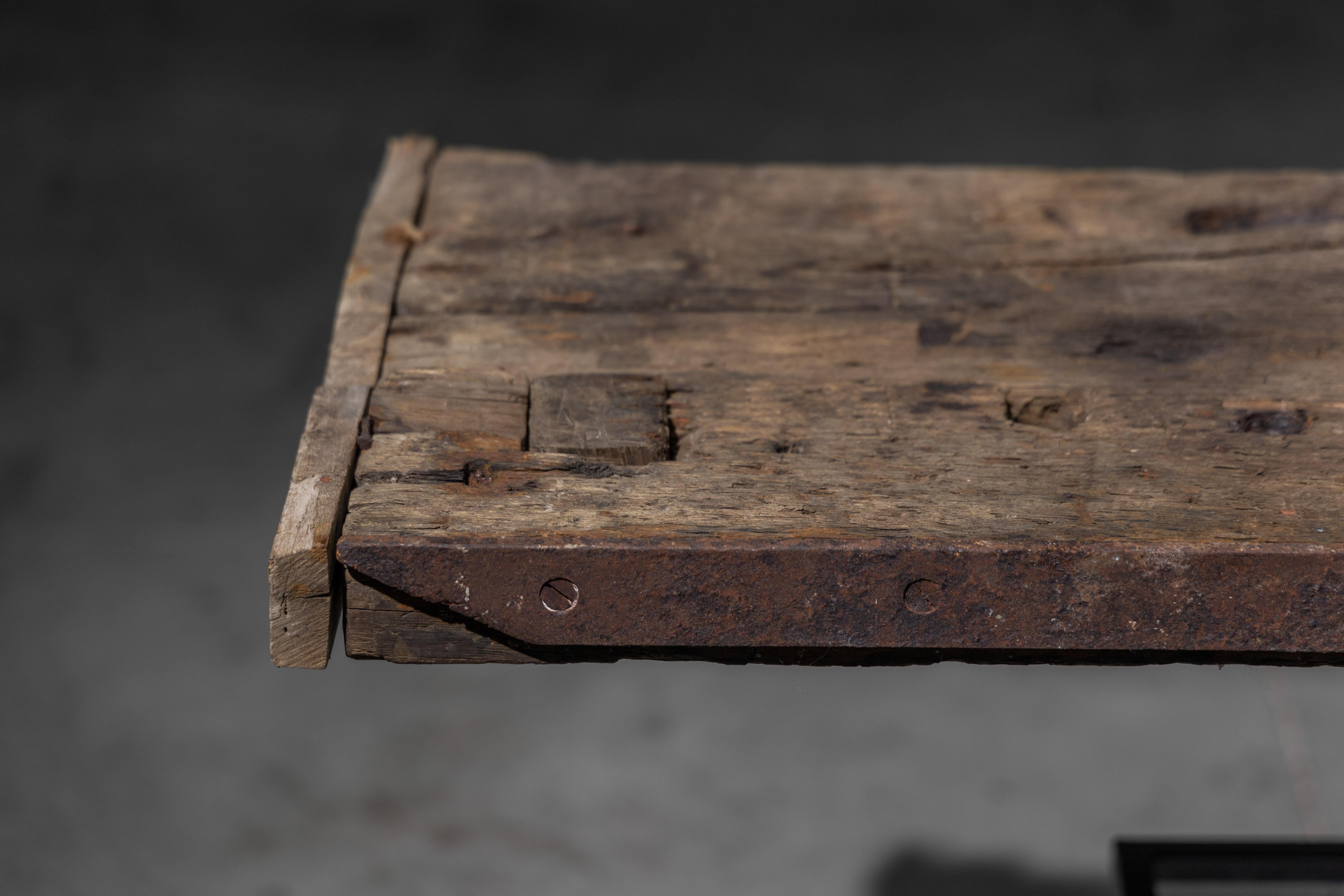 Industrial Wabi Sabi Console Table, France, 21st Century For Sale 5