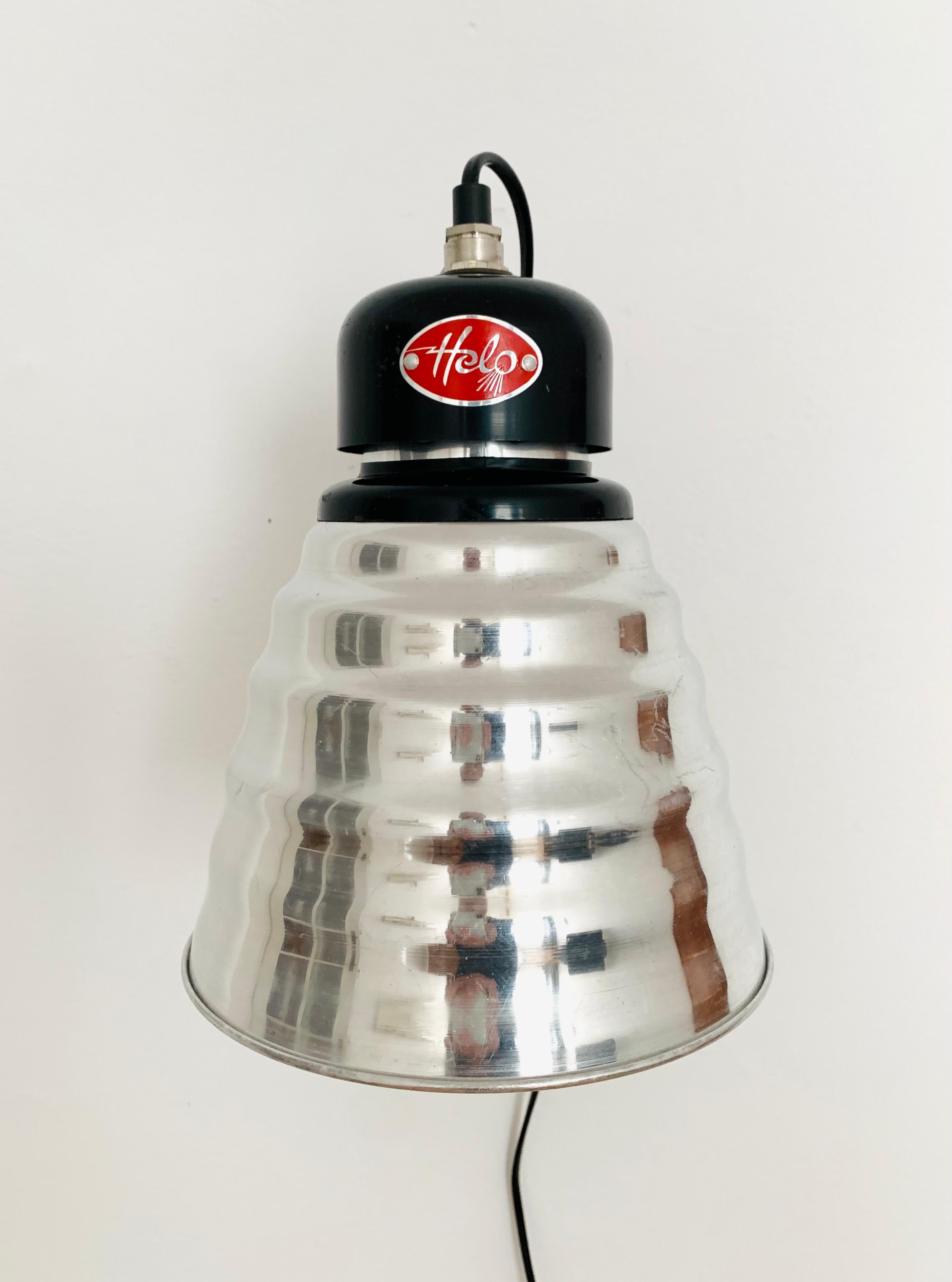 Mid-20th Century Industrial Wall Lamp from Helo