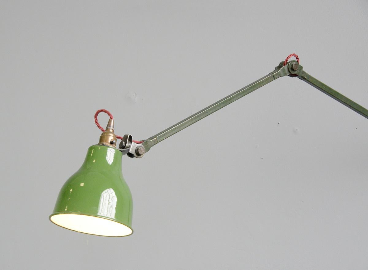 Industrial Wall Lamps by Mek Elek, circa 1930s In Good Condition In Gloucester, GB
