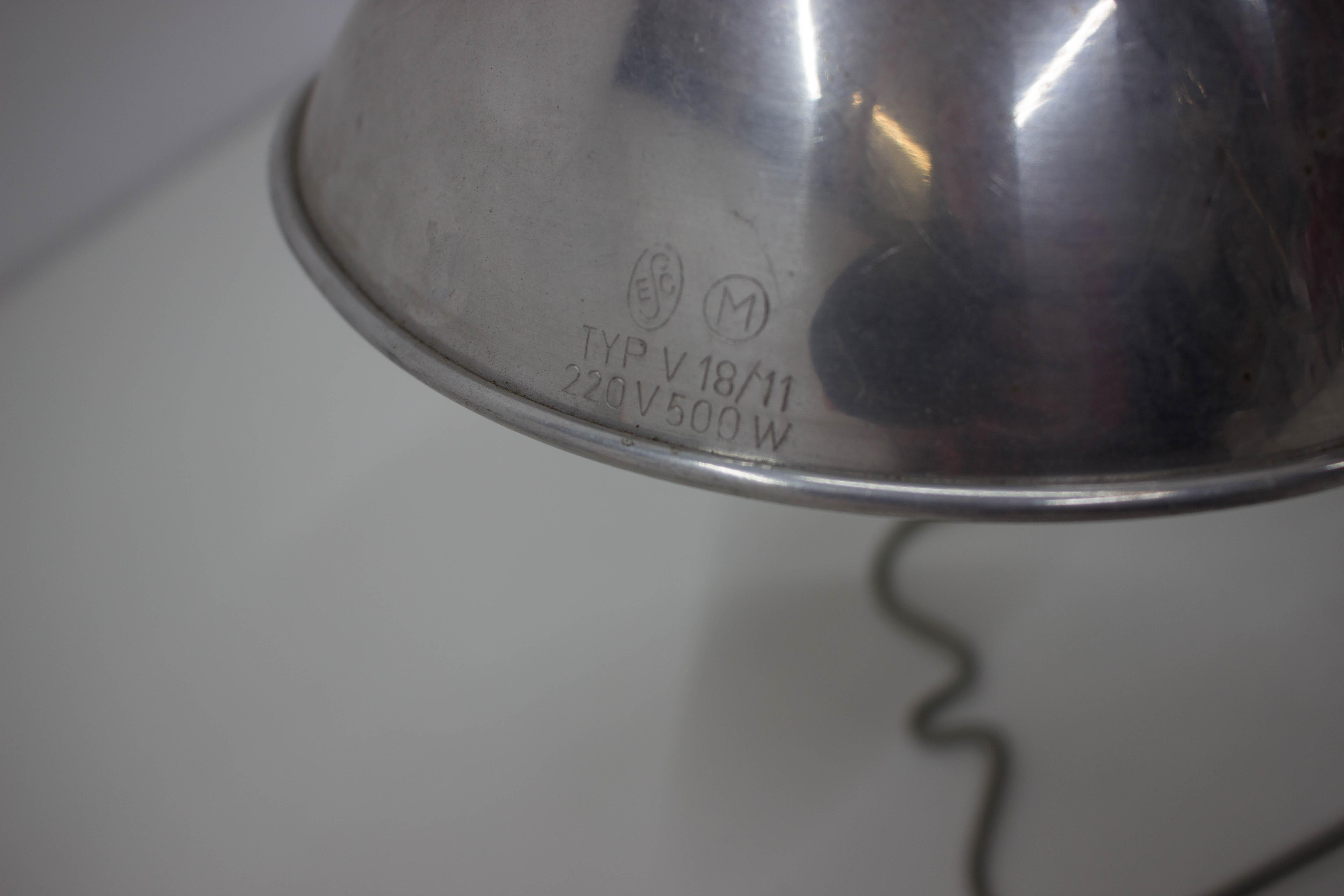 Industrial Wall or Table Lamps, Set of Two, Max 500W In Good Condition For Sale In Praha, CZ