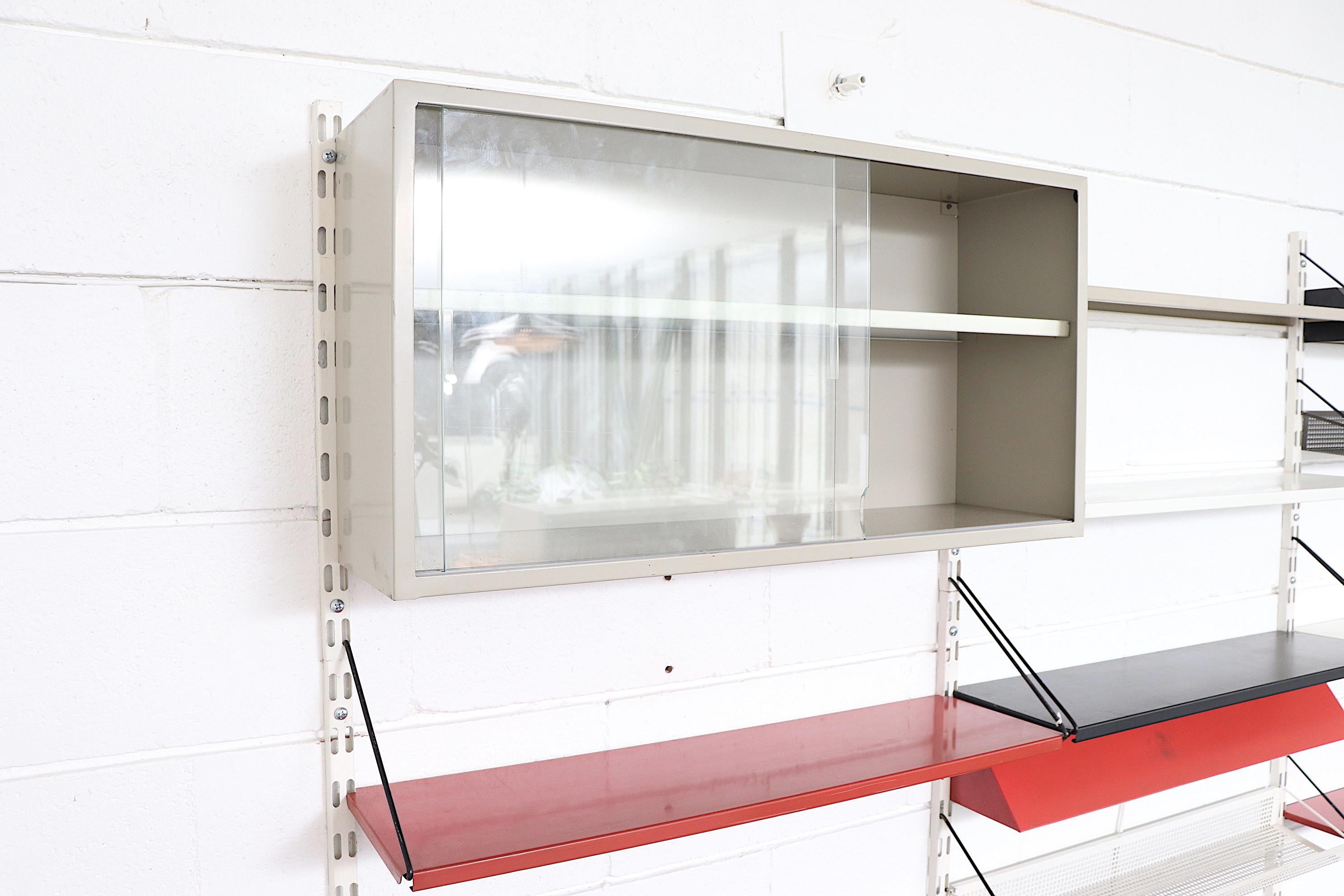 Mid-Century Modern Industrial Wall Unit