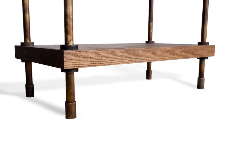 Industrial Walnut Bookshelf For Sale at 1stDibs