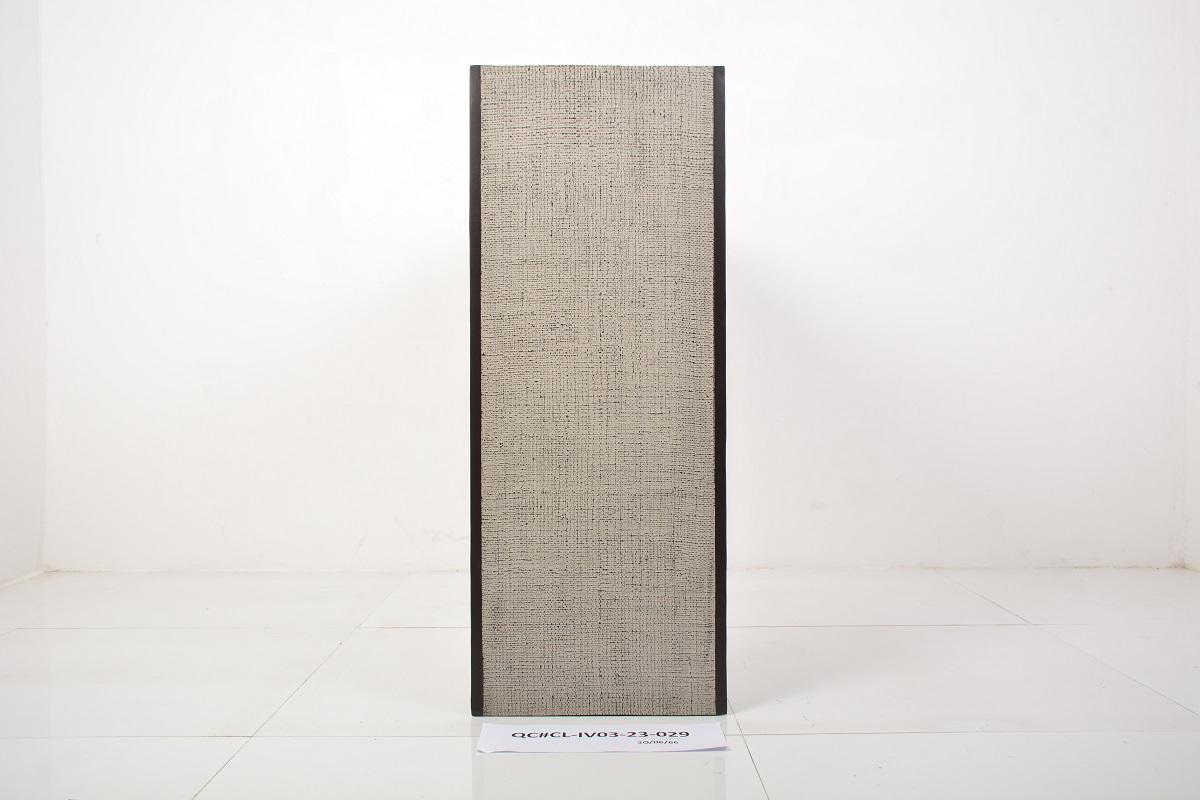 Industrial Wing Console in Steel and Textural Linen by Elan Atelier (Preorder) For Sale 3