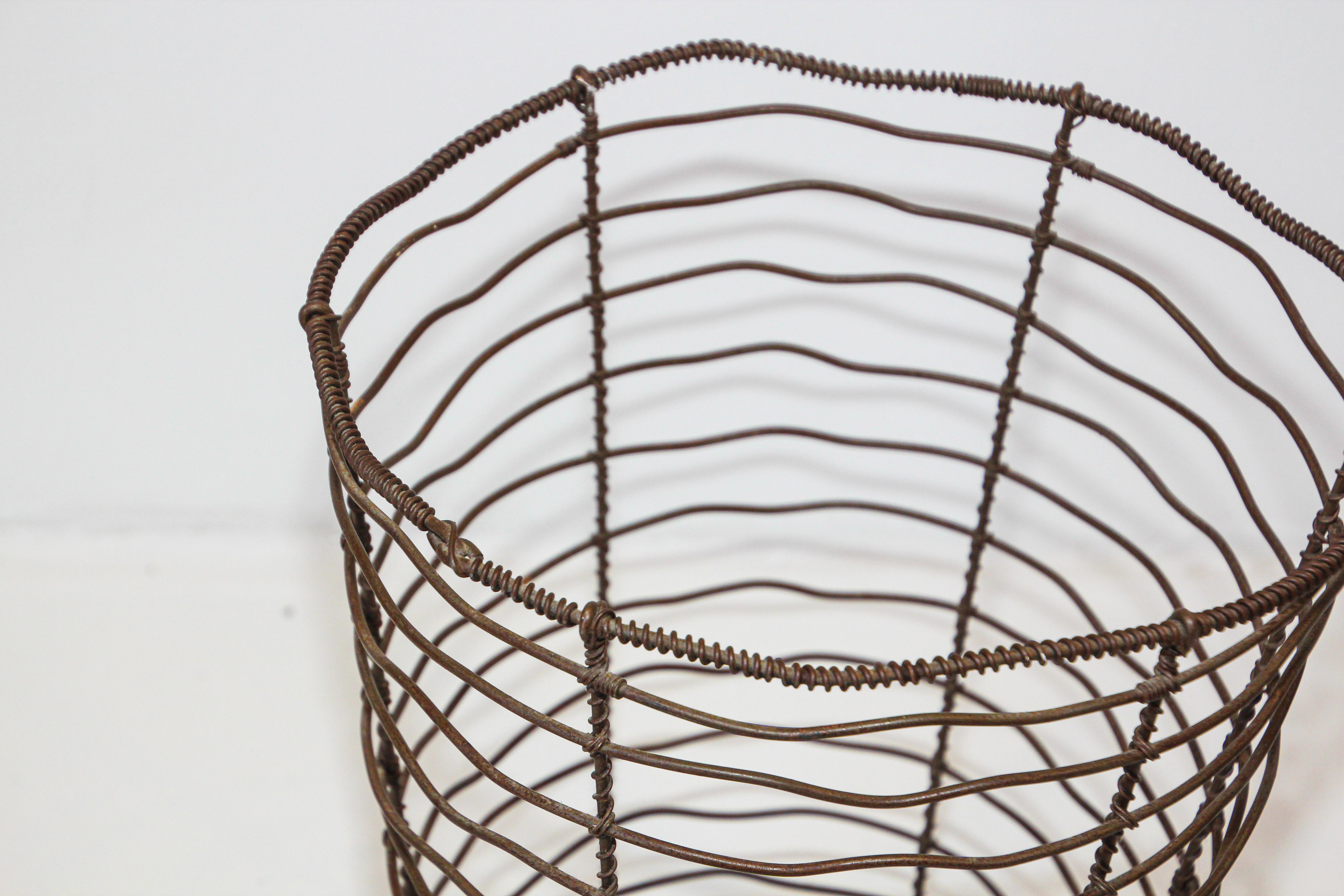 tall wire basket