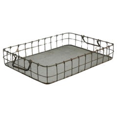 Used Industrial Wire Basket / Serving Tray 
