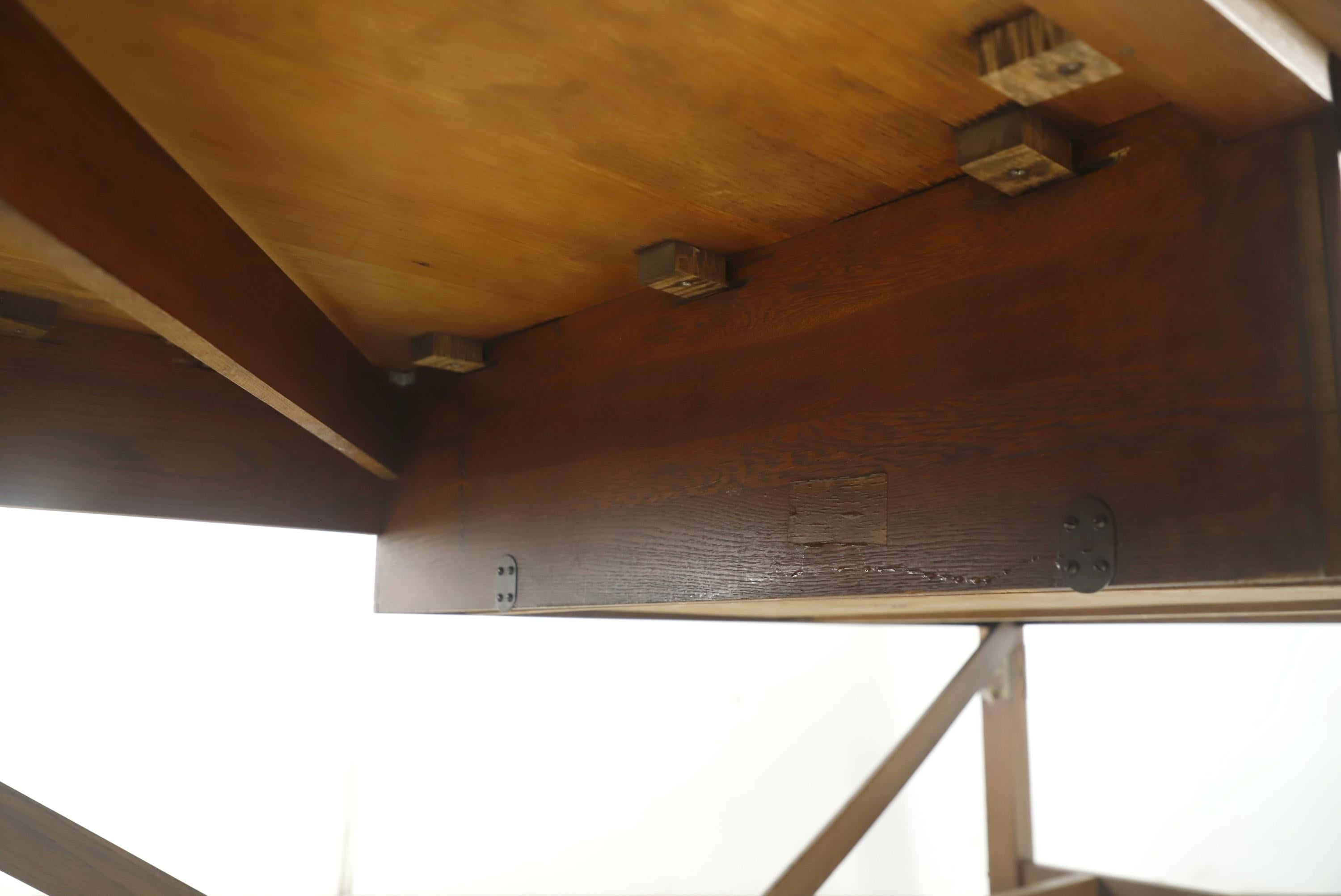 Hudson-Schreibtisch aus Industrieholz mit 3 Schubladen von Keuffel & Esser Co. im Angebot 2
