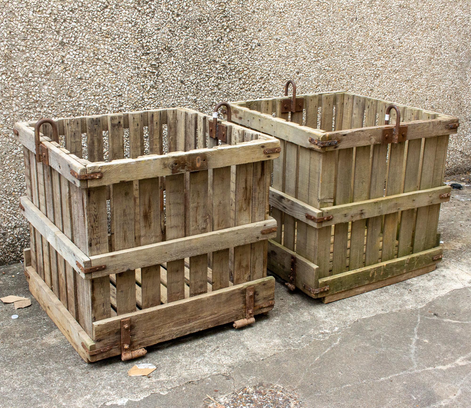 french wood planter