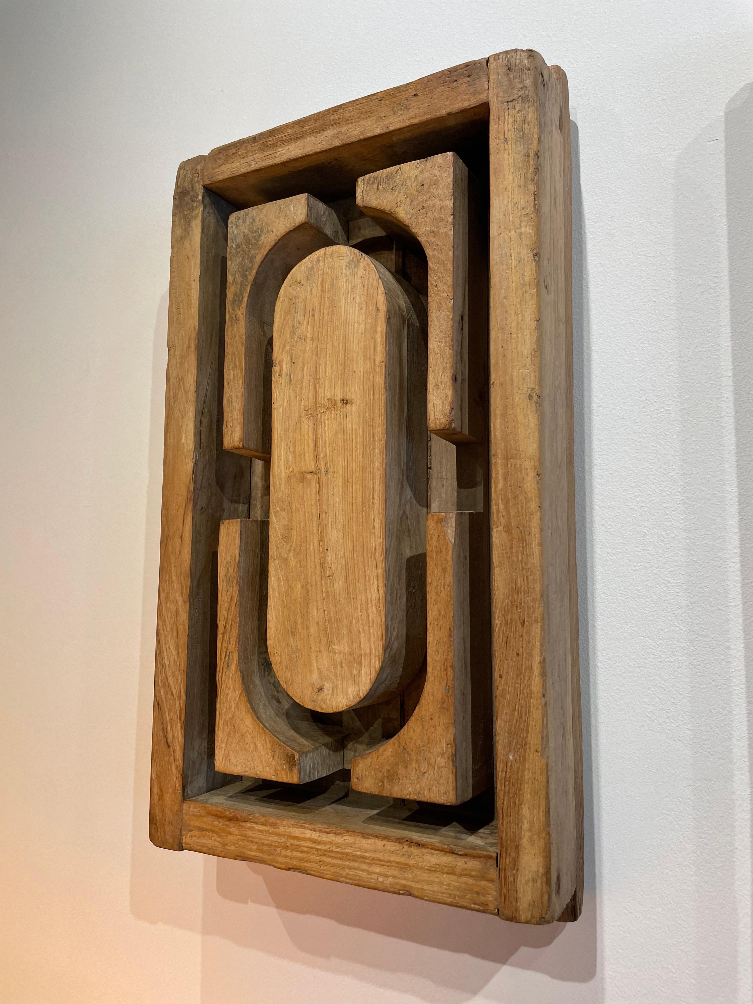 Beautiful and artistic industrial wood mold as wall art, small enough to place in any space while keeping a natural and stylish look in your design.