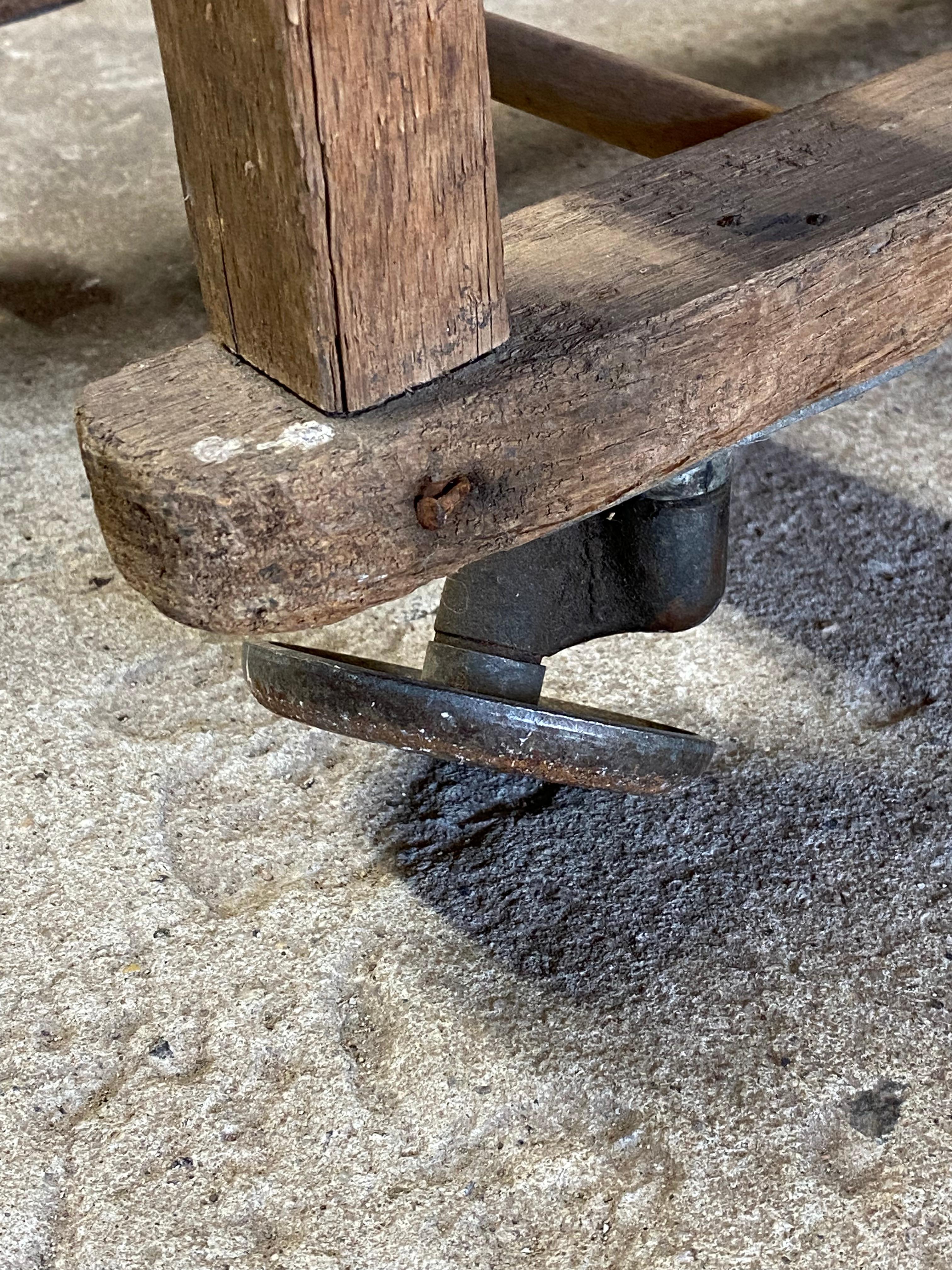 Industrial Wood Shelving Rolling Rack 2