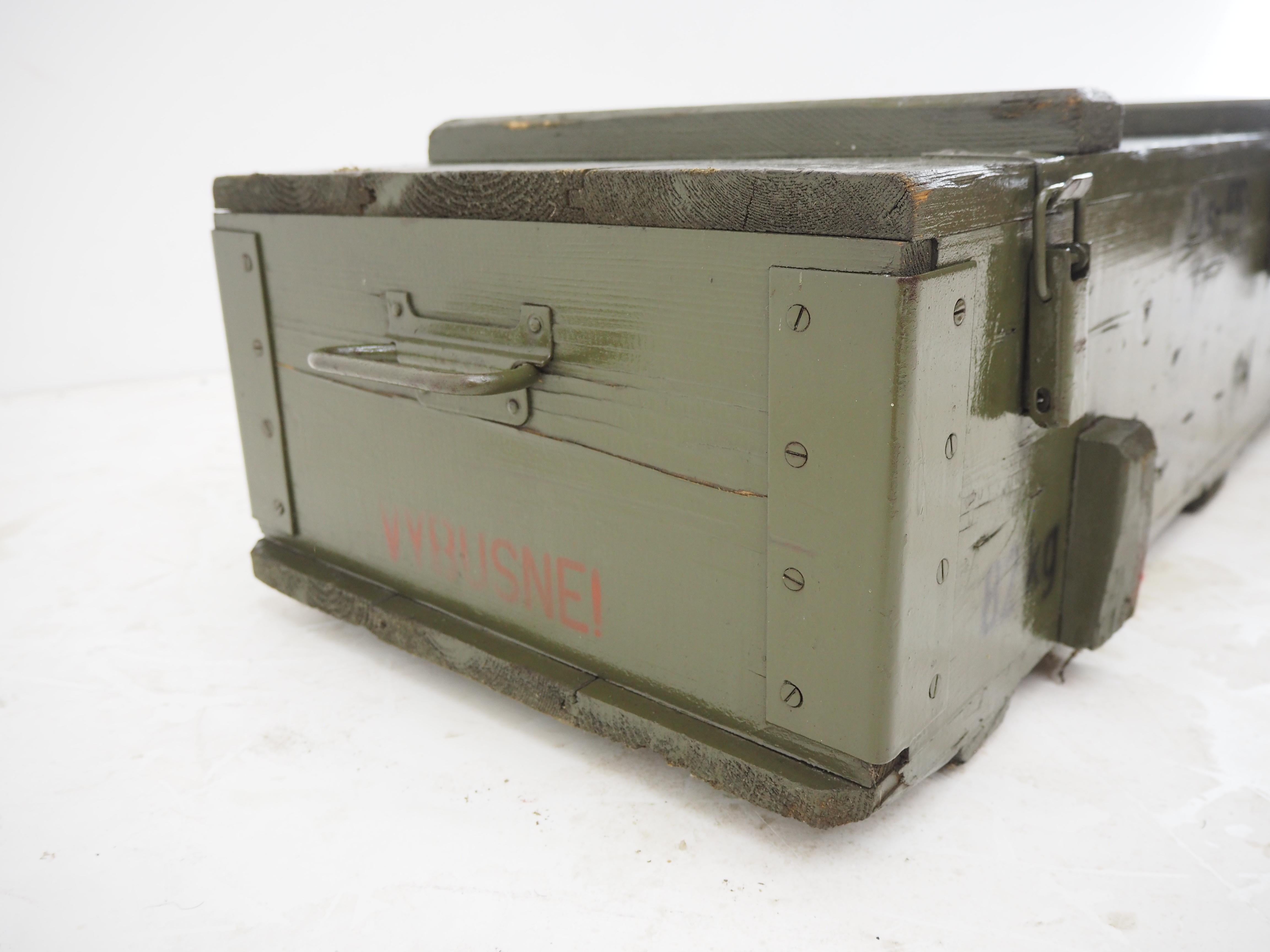 Industrial Wooden Army Crate, Boxes, 50 item available, 1960s For Sale 2