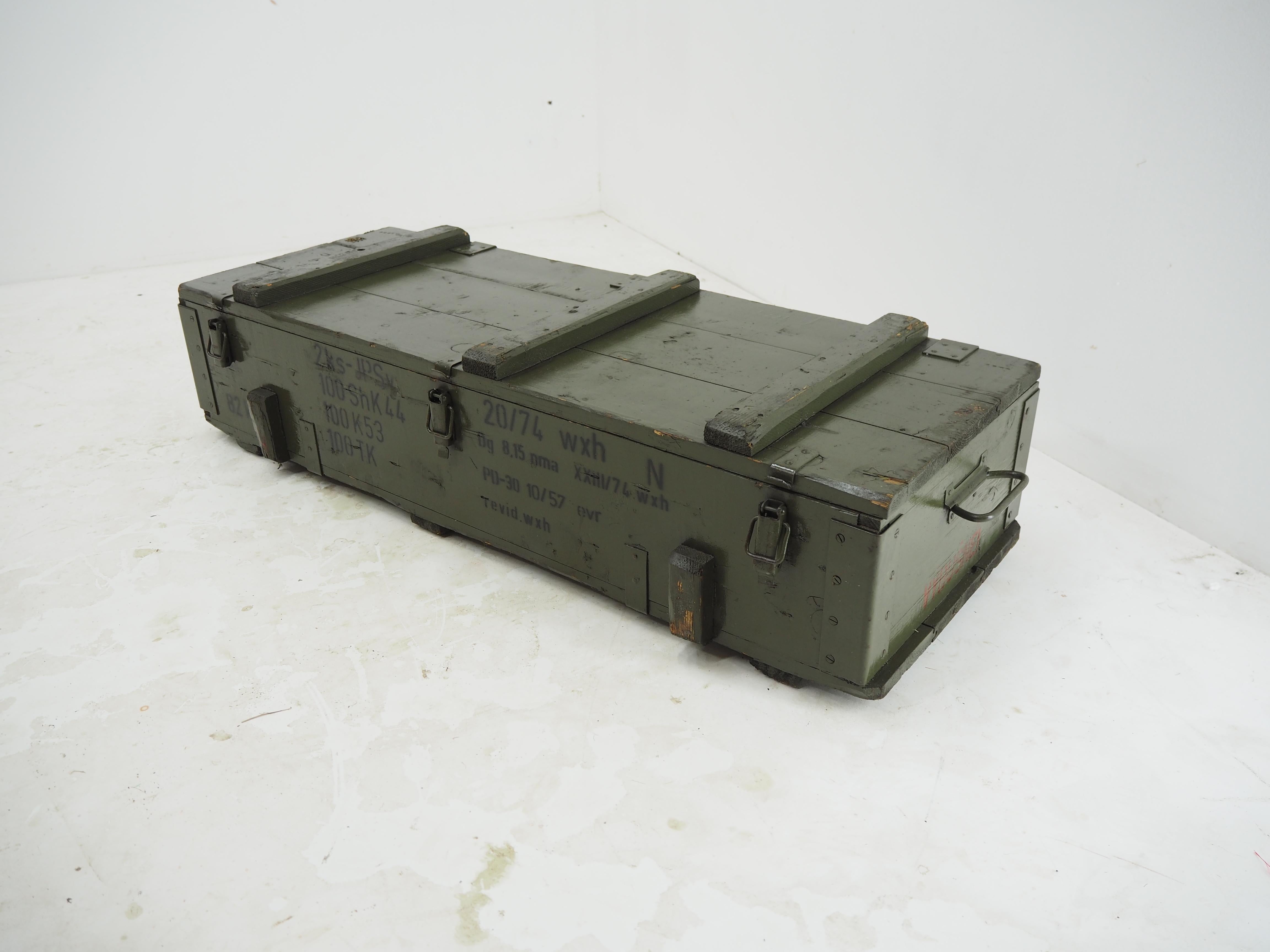 Industrial Wooden Army Crate, Boxes, 50 item available, 1960s For Sale 5