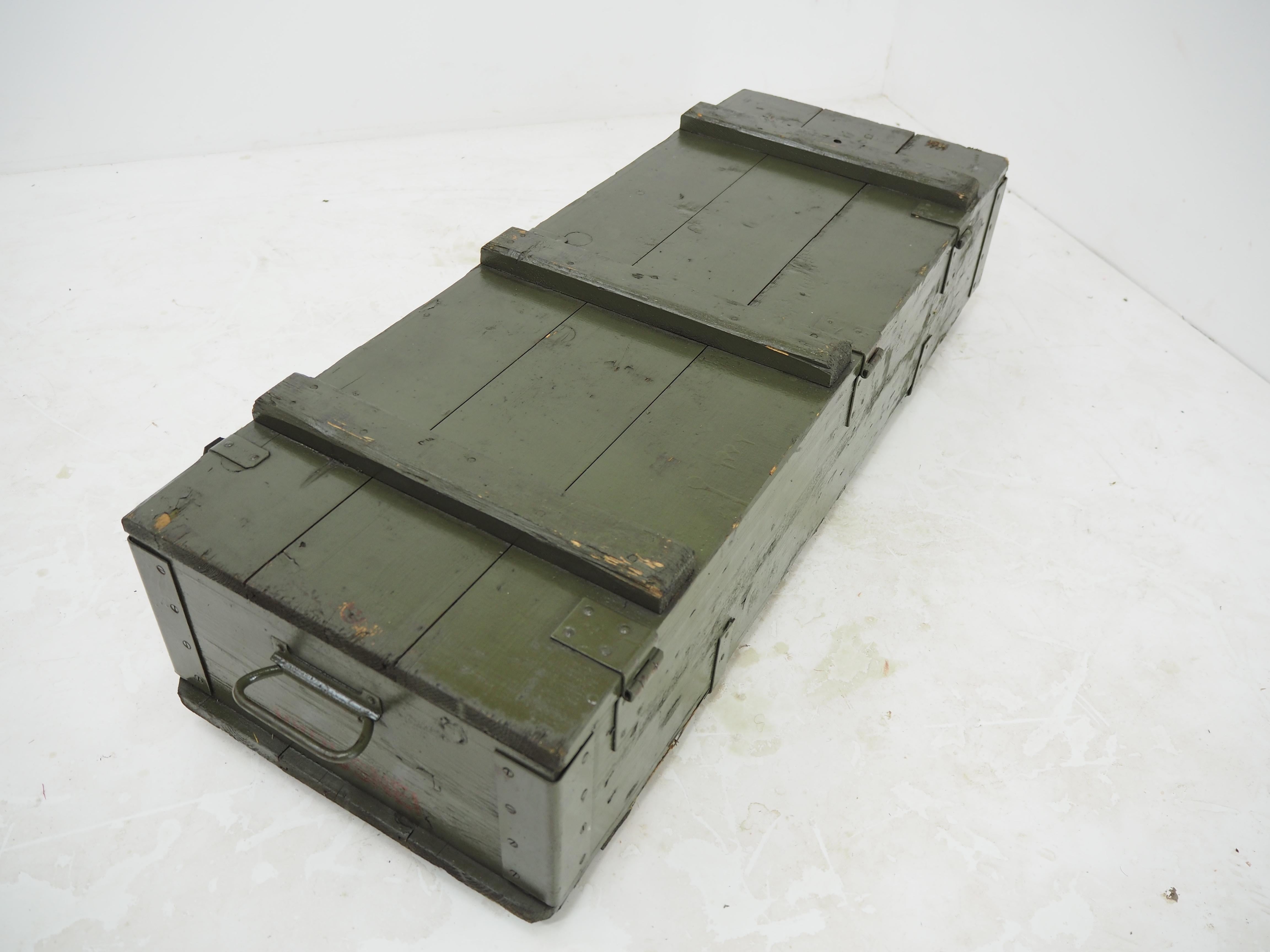Industrial Wooden Army Crate, Boxes, 50 item available, 1960s For Sale 1