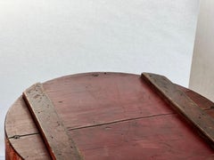 Industrial wooden molds planters red patinated with nice details 1920's